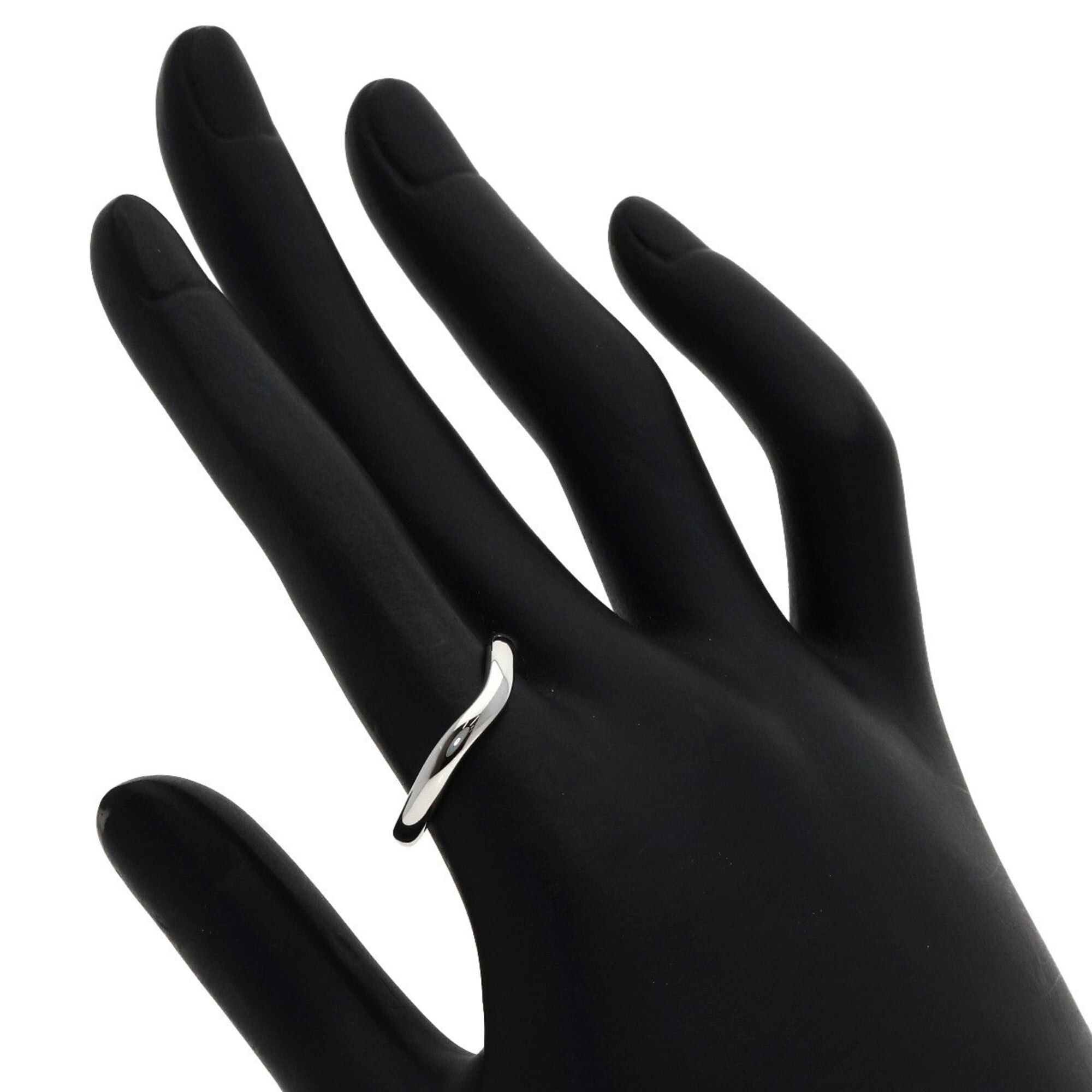 Tiffany & Co. Tiffany & Co. Curved Band Ring, Platinum PT950, Women's Ring. Size ONE SIZE - 5 Thumbnail