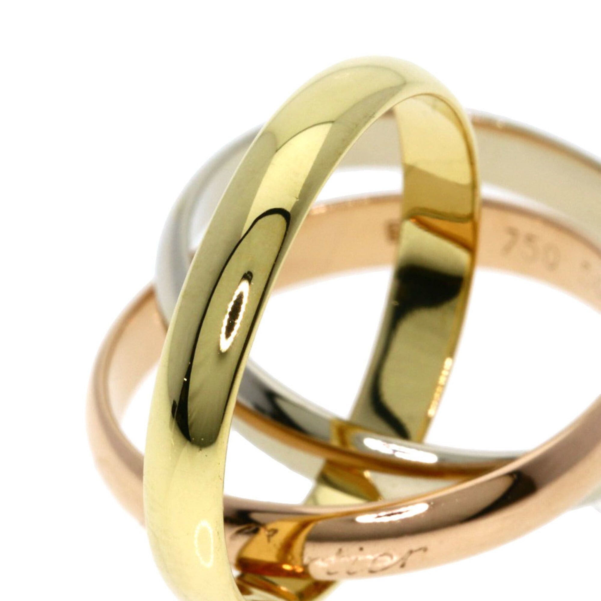 Cartier Cartier Trinity #56 Ring - 18K Yellow Gold/18K Pink White Gold Women's CARTIER Size ONE SIZE - 6 Thumbnail