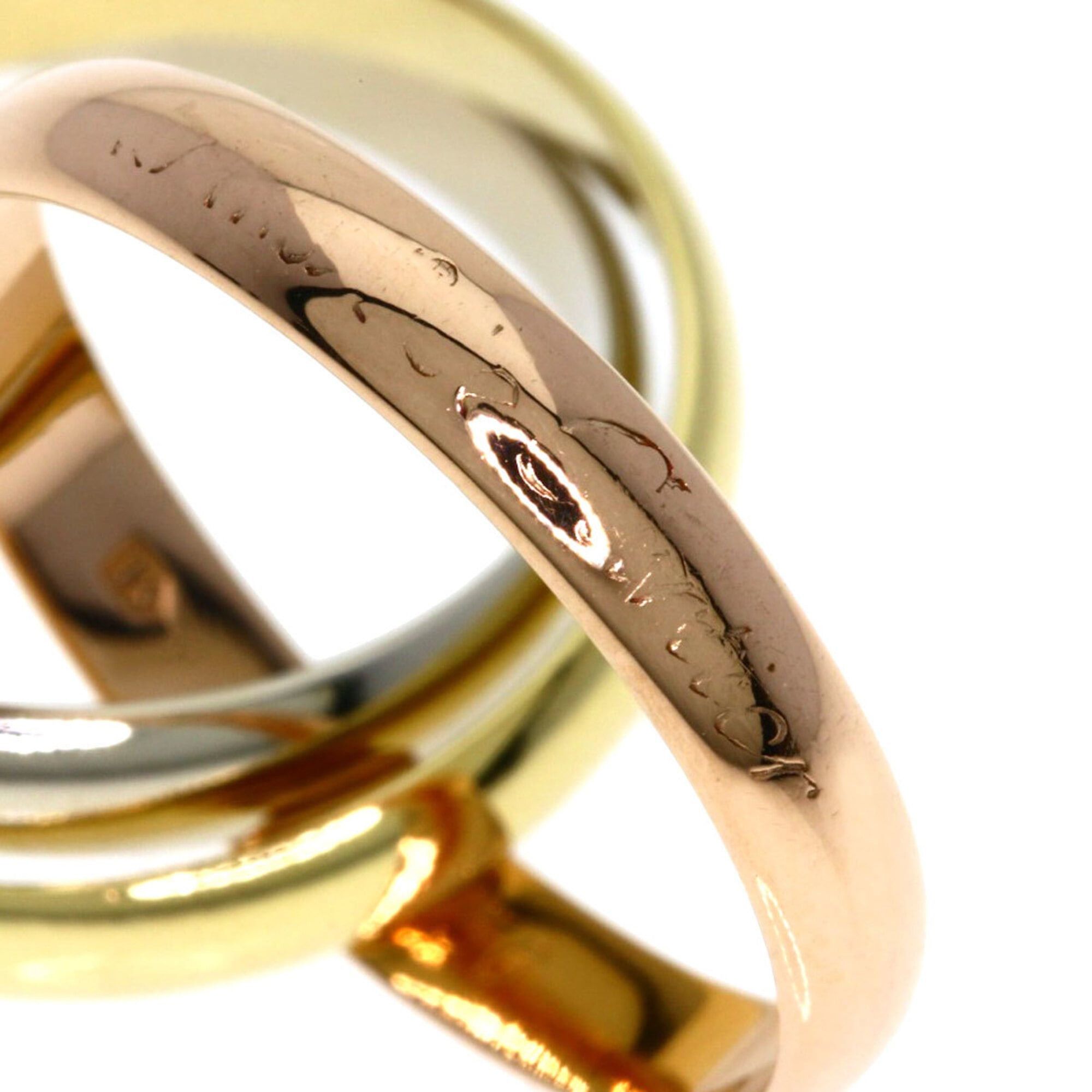 Cartier Cartier Trinity #56 Ring - 18K Yellow Gold/18K Pink White Gold Women's CARTIER Size ONE SIZE - 5 Thumbnail