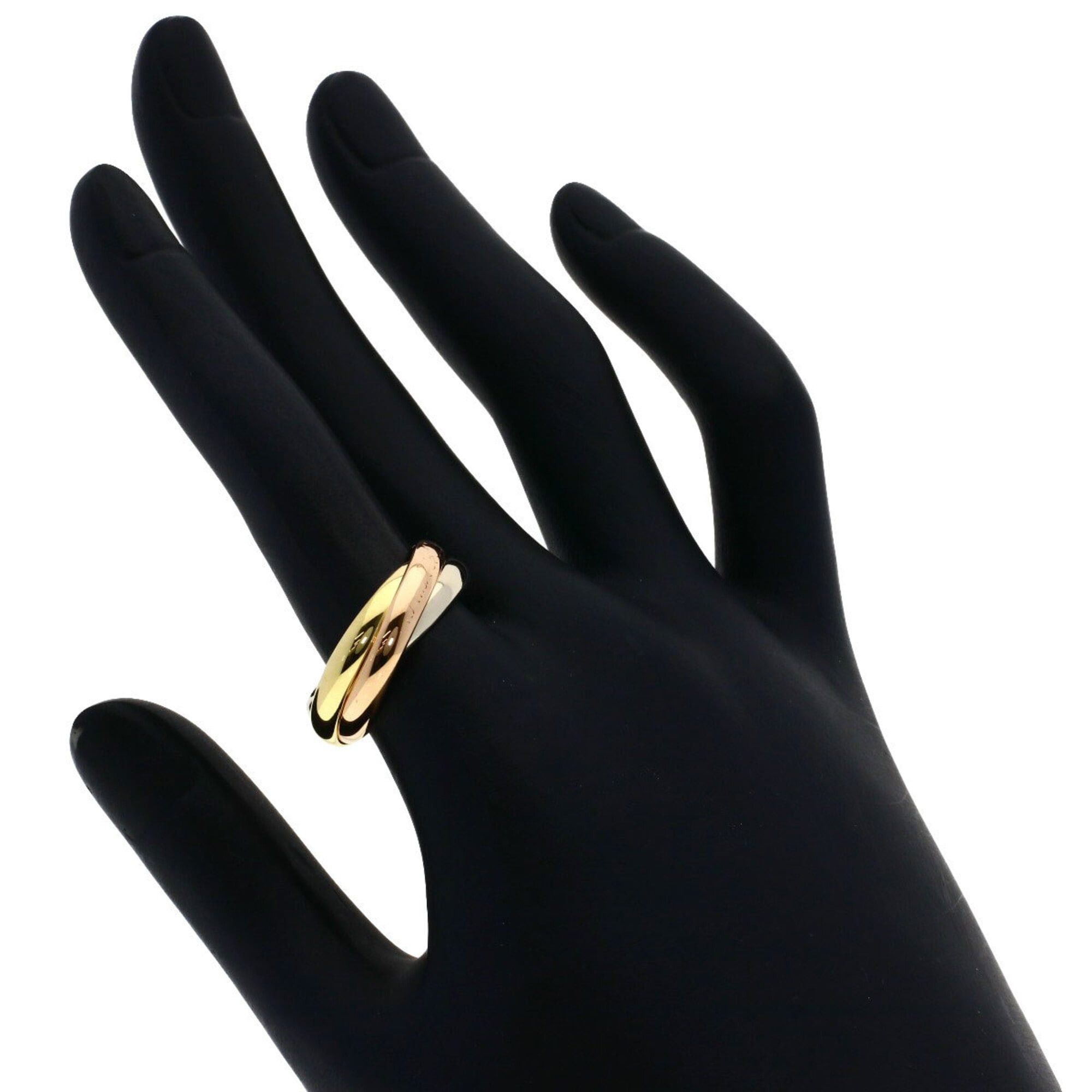 Cartier Cartier Trinity #56 Ring - 18K Yellow Gold/18K Pink White Gold Women's CARTIER Size ONE SIZE - 4 Thumbnail