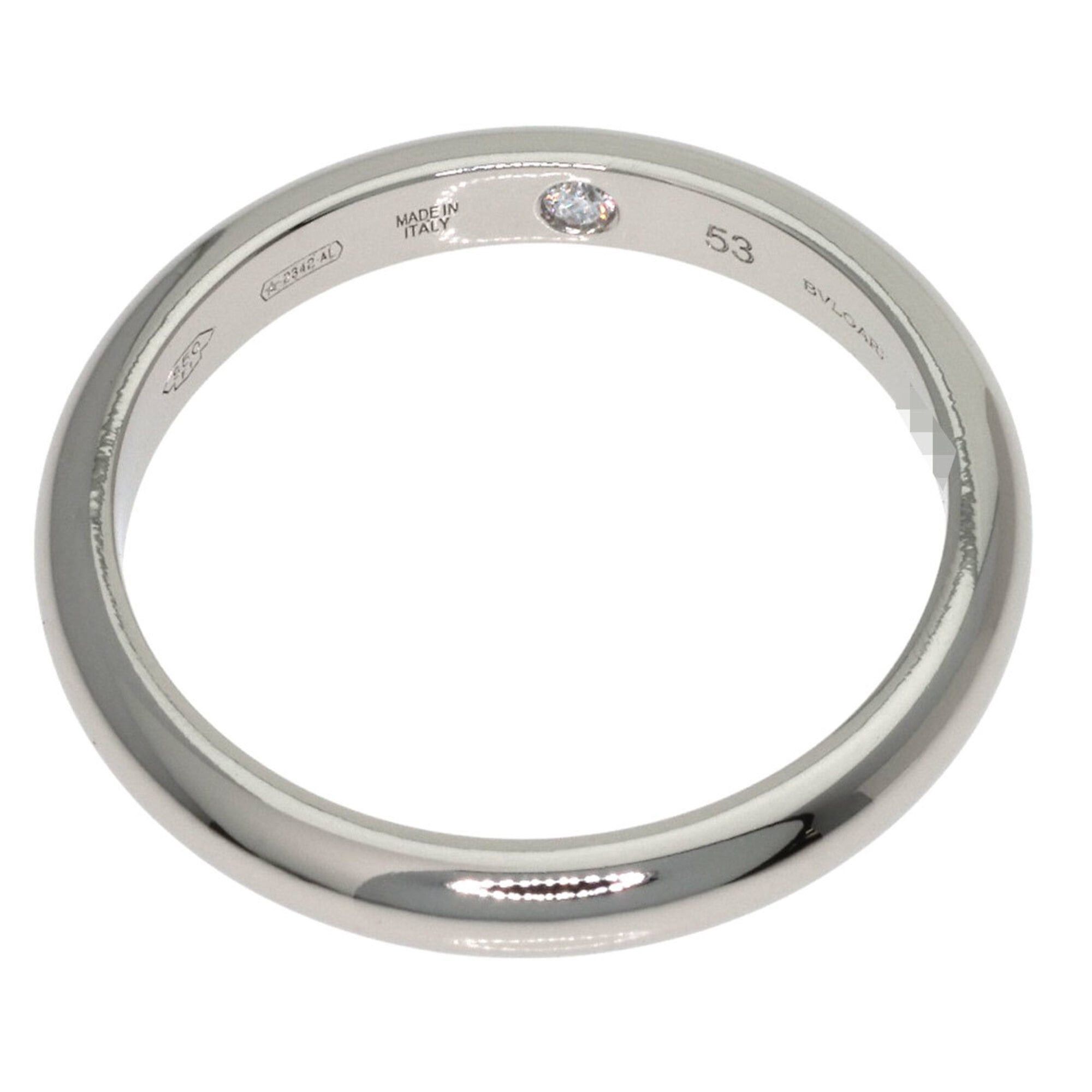 Bvlgari BVLGARI Roma Amor Inner Diamond Ring #53, Platinum PT950, Women's. Size ONE SIZE - 4 Thumbnail