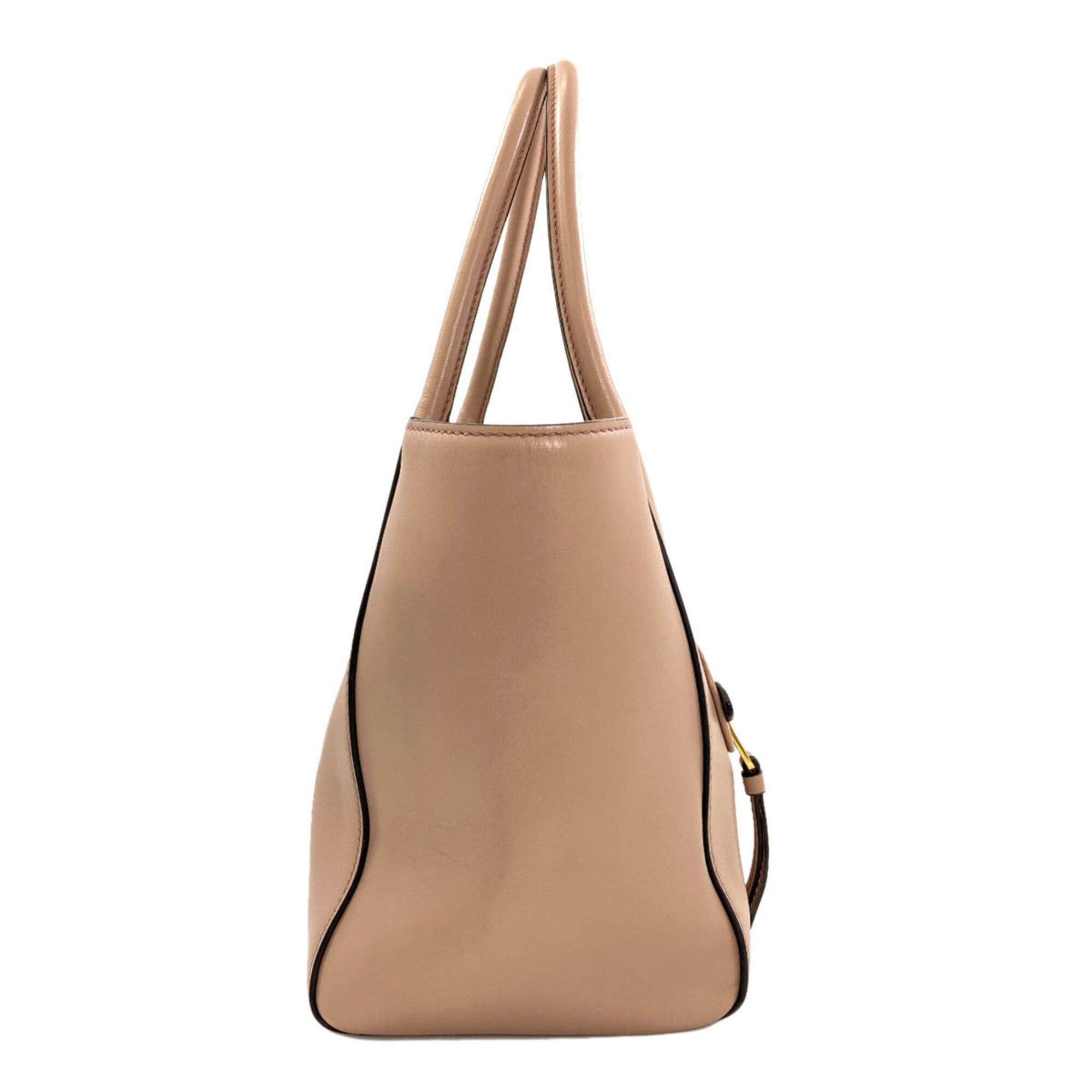 Miu Miu Miu Miu Miu 2-Way Tote Bag, Calfskin, Women's MIUMIU Size ONE SIZE - 3 Thumbnail