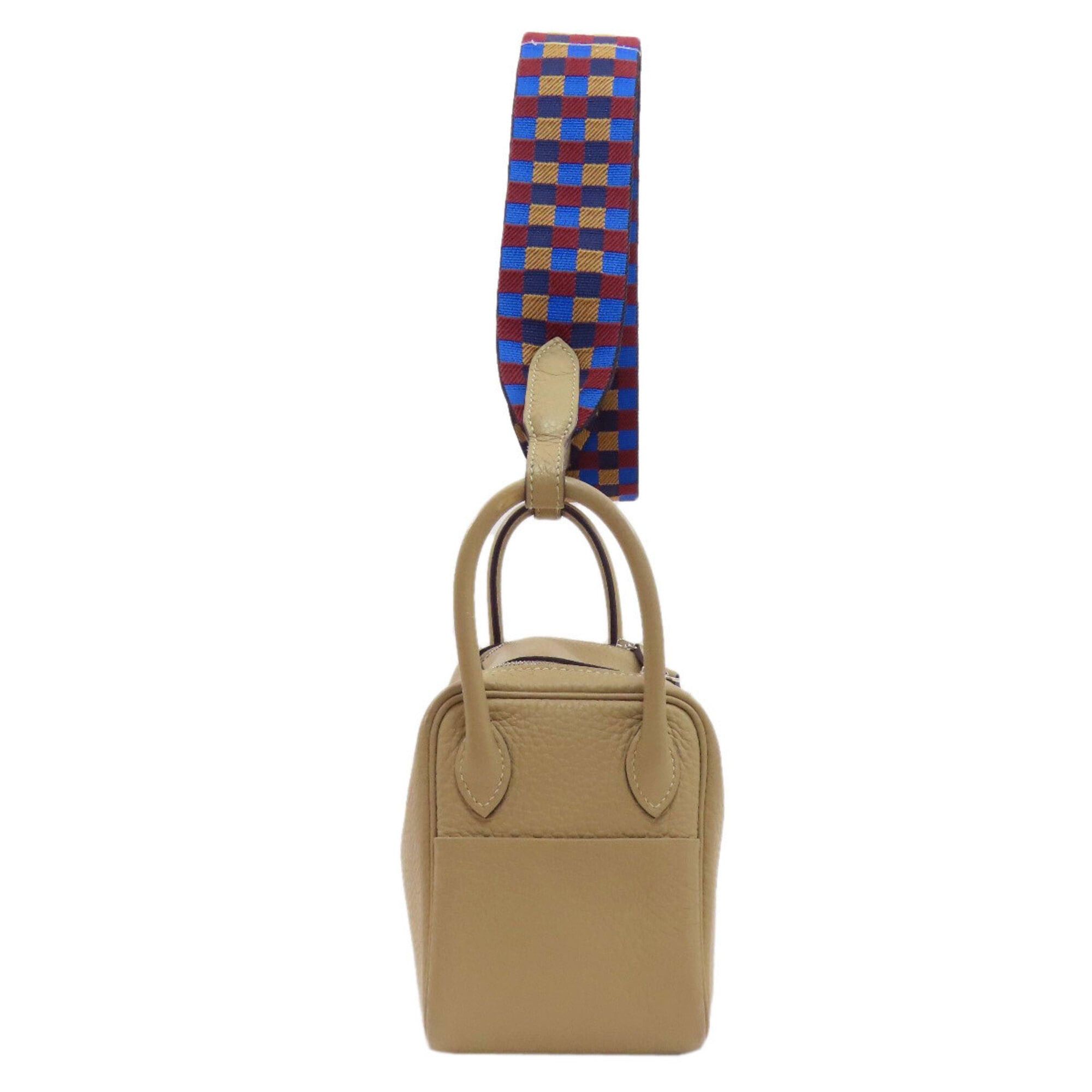 Hermes Hermes Lindy Mini Verso Maxi Cadreille Silver Hardware Handbag Taurillon Leather Women's HERMES Size ONE SIZE - 3 Thumbnail