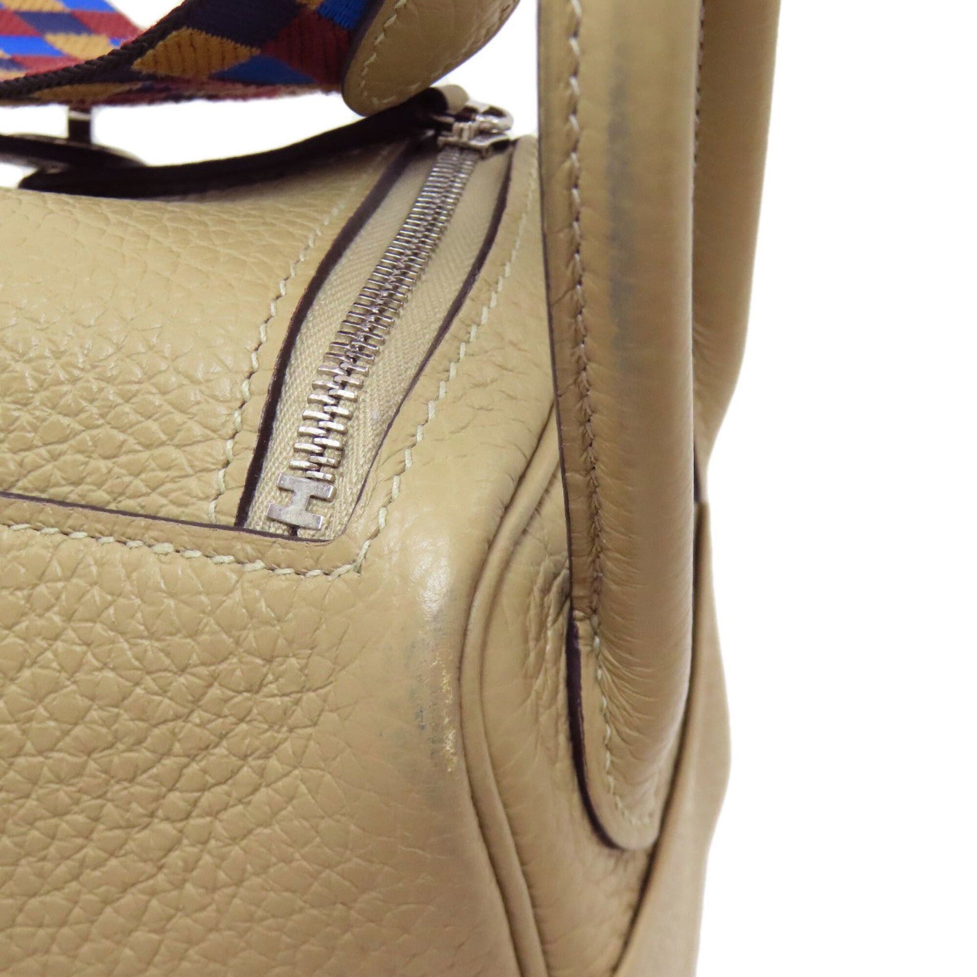 Hermes Hermes Lindy Mini Verso Maxi Cadreille Silver Hardware Handbag Taurillon Leather Women's HERMES Size ONE SIZE - 18 Thumbnail