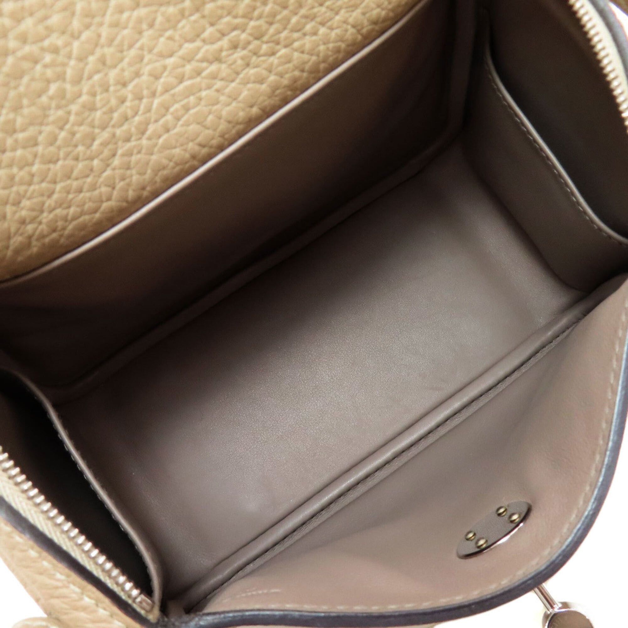 Hermes Hermes Lindy Mini Verso Maxi Cadreille Silver Hardware Handbag Taurillon Leather Women's HERMES Size ONE SIZE - 5 Thumbnail