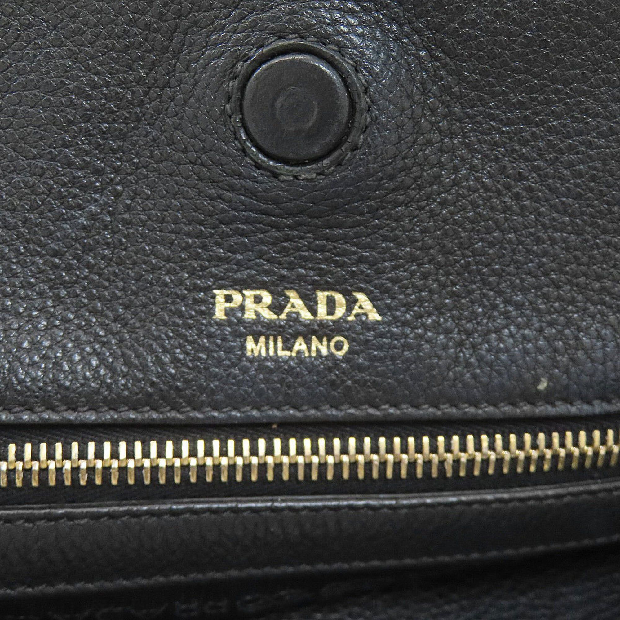Prada Prada 1BG048 Logo Tote Bag Leather Women's PRADA Size ONE SIZE - 6 Thumbnail