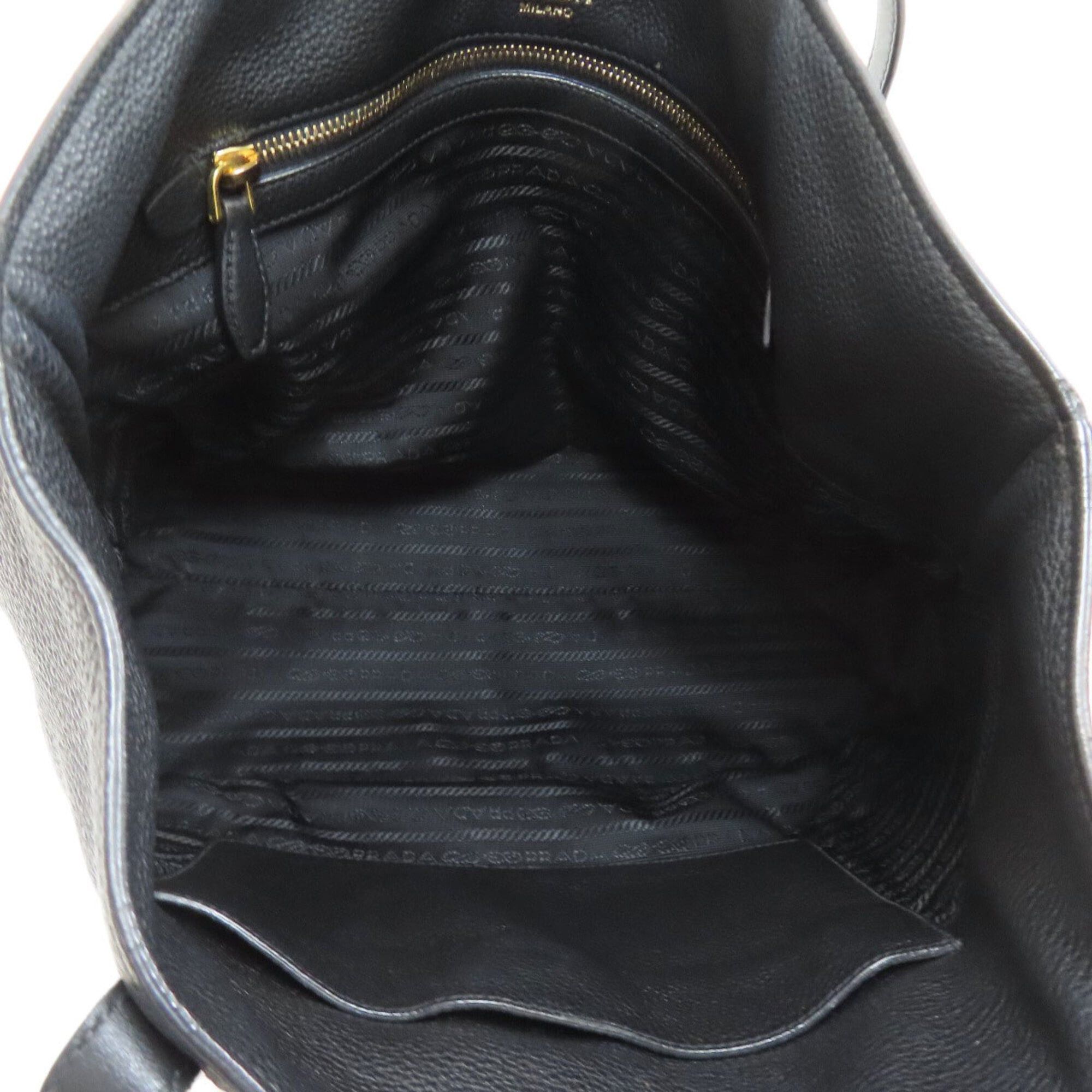 Prada Prada 1BG048 Logo Tote Bag Leather Women's PRADA Size ONE SIZE - 5 Thumbnail
