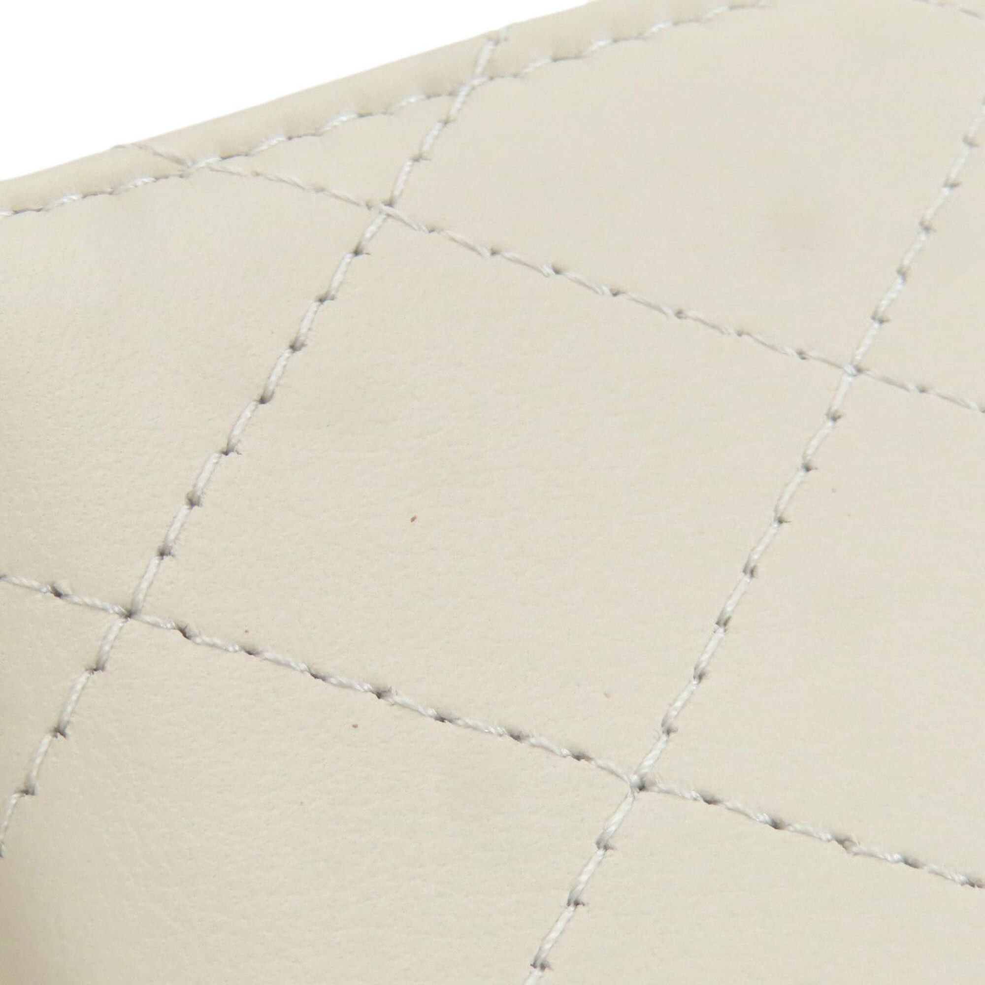 Chanel Chanel Coco Mark Silver Hardware Bi-fold Wallet Calfskin Women's CHANEL Size ONE SIZE - 14 Thumbnail