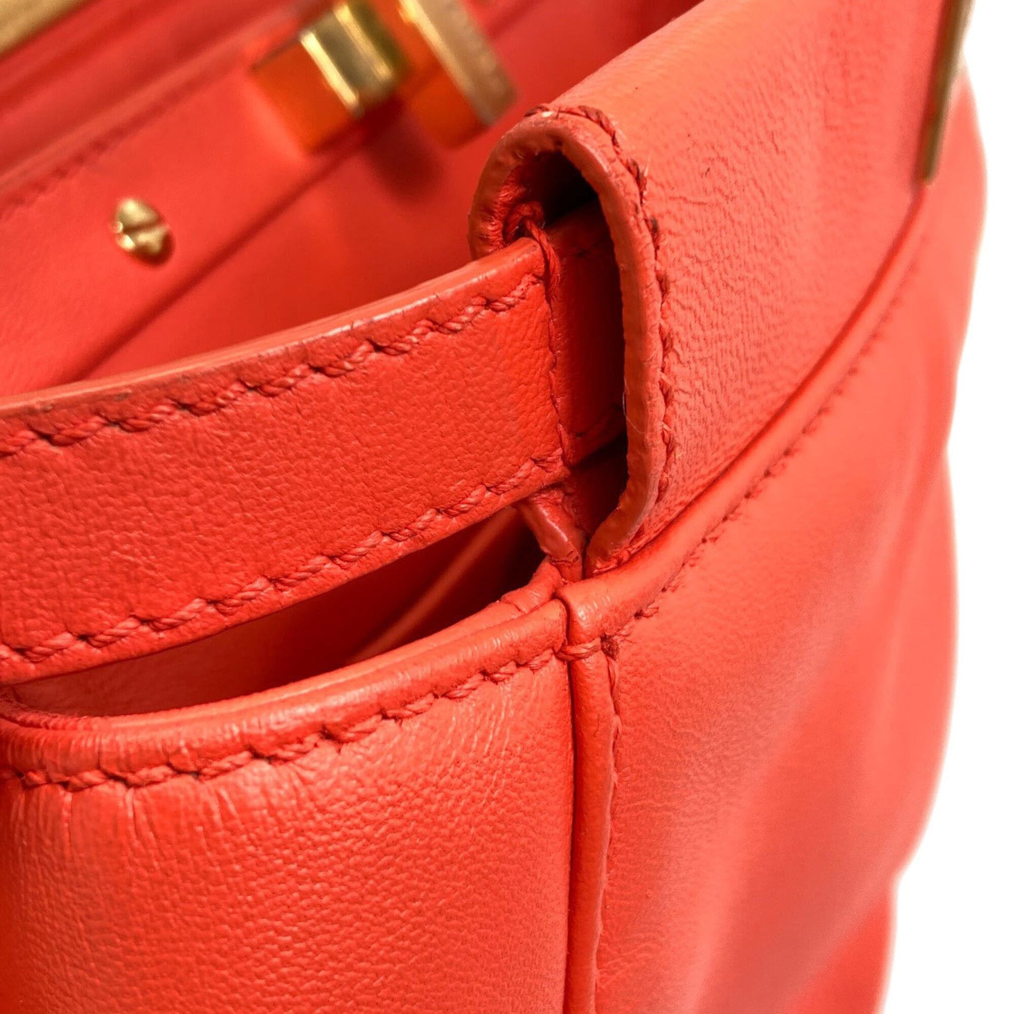 Fendi Fendi Peekaboo Mini 2-Way Handbag, Calfskin, Women's FENDI Size ONE SIZE - 15 Thumbnail