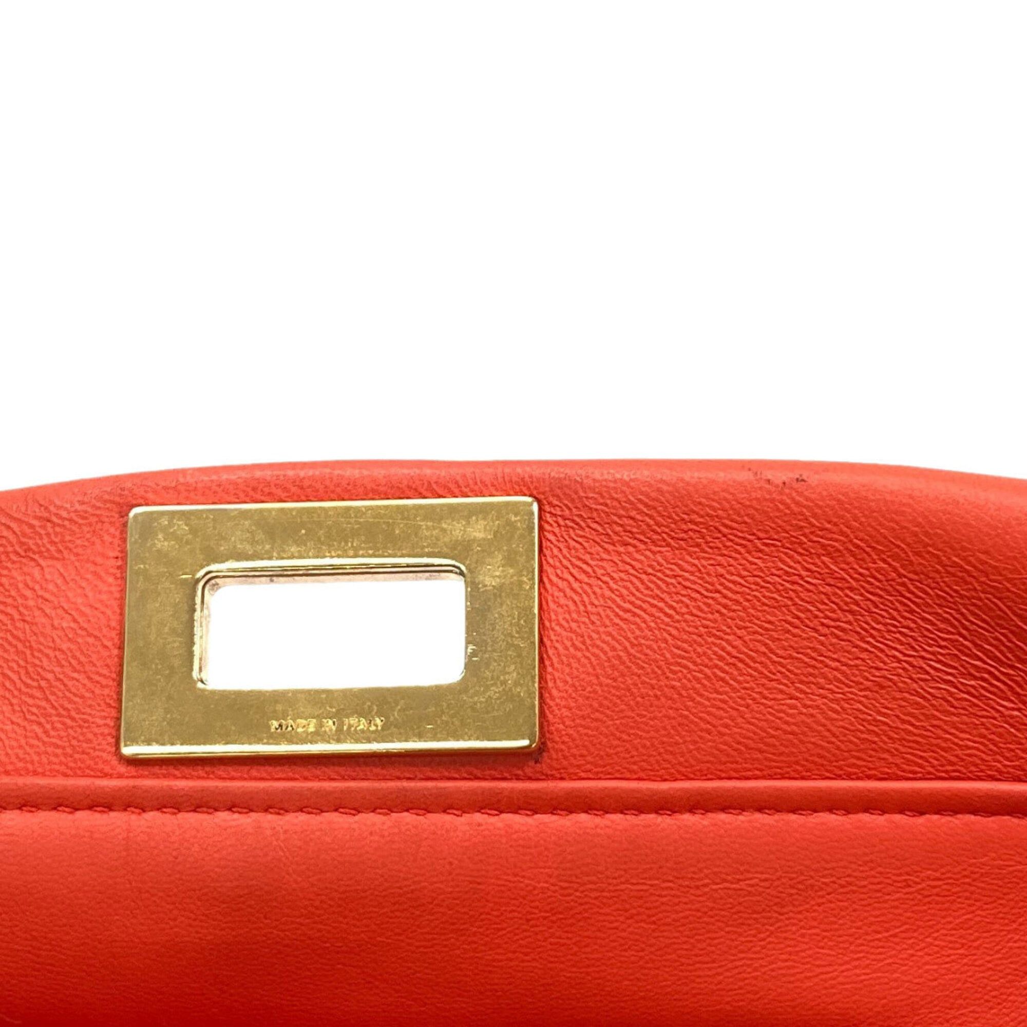 Fendi Fendi Peekaboo Mini 2-Way Handbag, Calfskin, Women's FENDI Size ONE SIZE - 13 Thumbnail