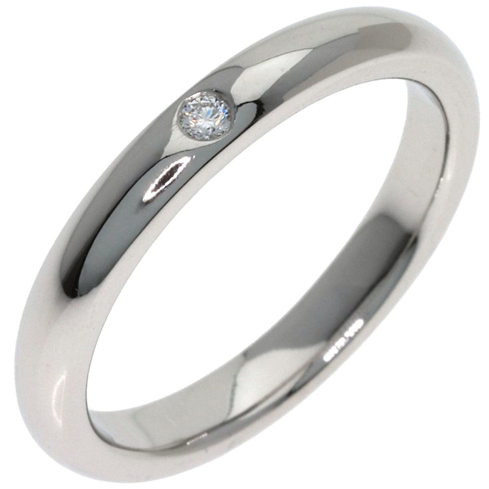 Tiffany & Co. Tiffany & Co. Stacking Band 1P Diamond Ring, Platinum PT950, Women's Ring. Size ONE SIZE - 2 Thumbnail