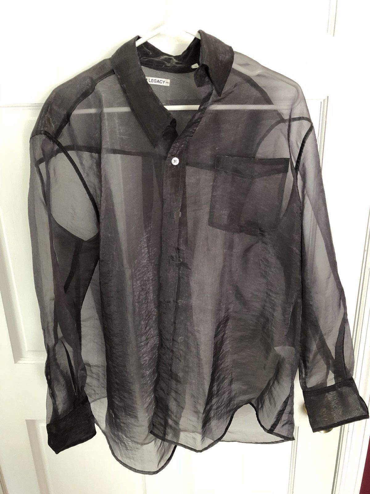 Our Legacy - Borrowed Shirt Black Liquid Viscose
