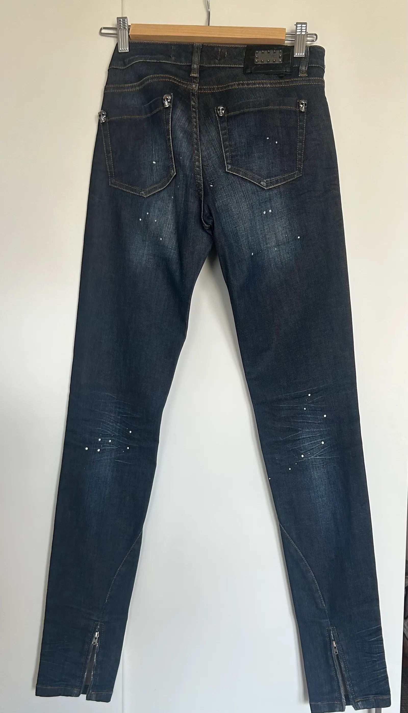 Philipp Plein Philipp Plein Super Slim Fit Jeans Size 28" / US 6 / IT 42 - 2 Thumbnail