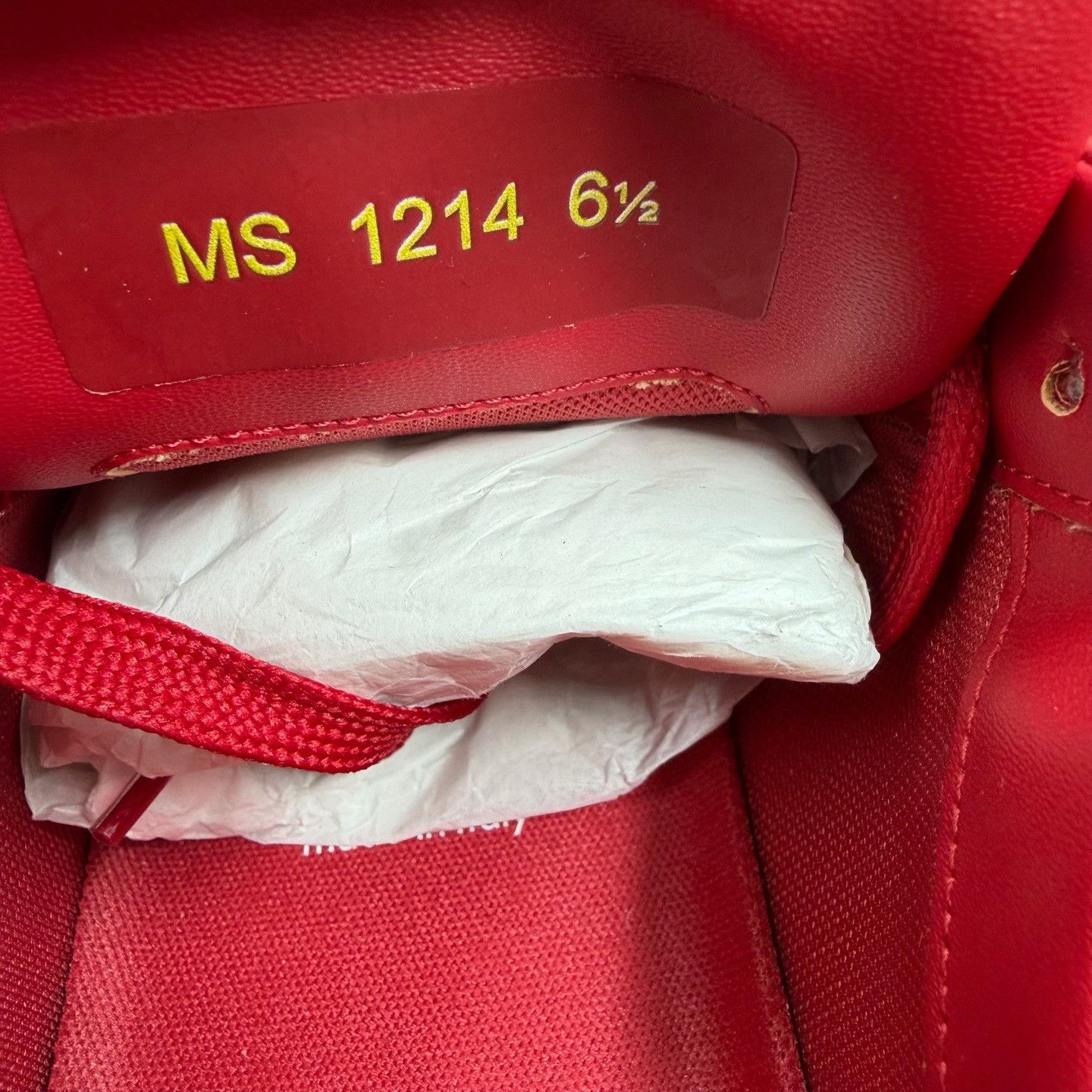 Louis Vuitton Louis Vuitton Trainer Low-Top Sneakers Red Size 7.5 Size US 7.5 / EU 40-41 - 7 Thumbnail