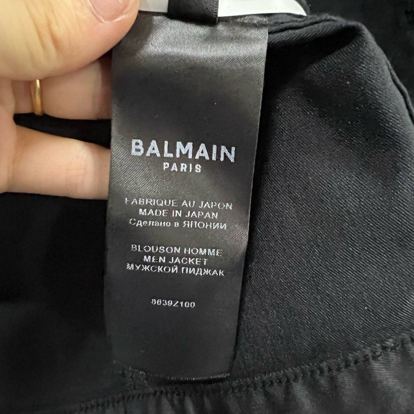 Balmain Balmain Back Logo Light Jacket Size 52 Size US L / EU 52-54 / 3 - 5 Thumbnail