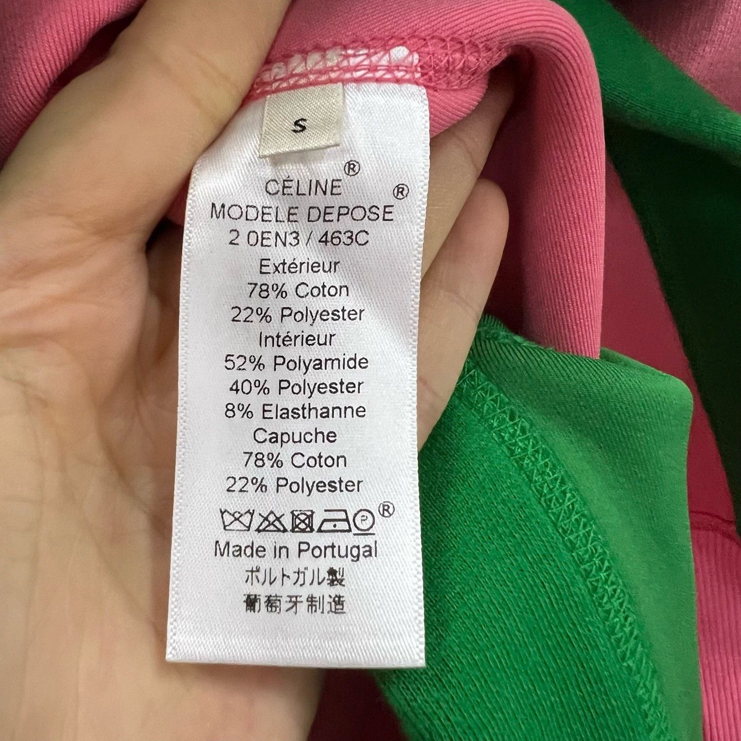 Celine CELINE Two-Tone Hoodie Size S Size US S / EU 44-46 / 1 - 6 Thumbnail