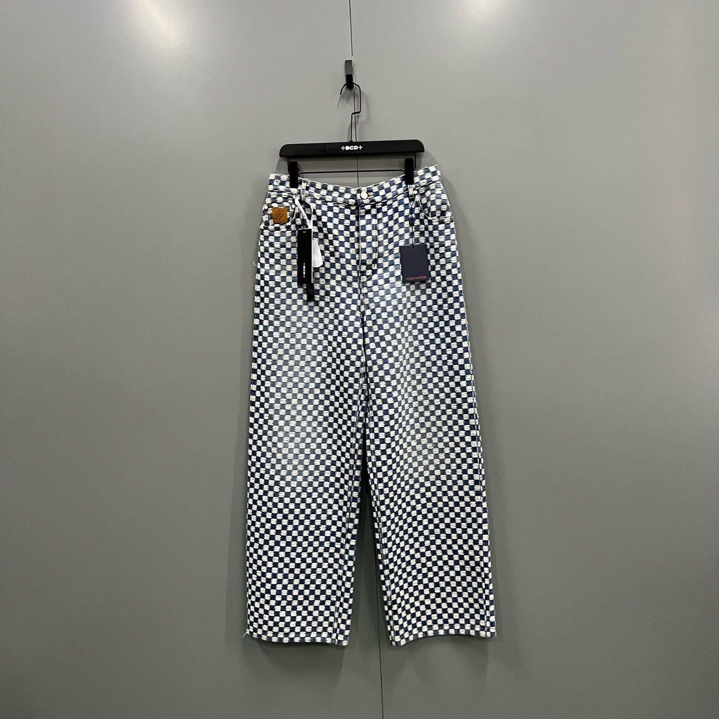 Louis Vuitton Louis Vuitton x Nigo Damier Denim Jeans Size 29 Size US 29 - 2 Thumbnail