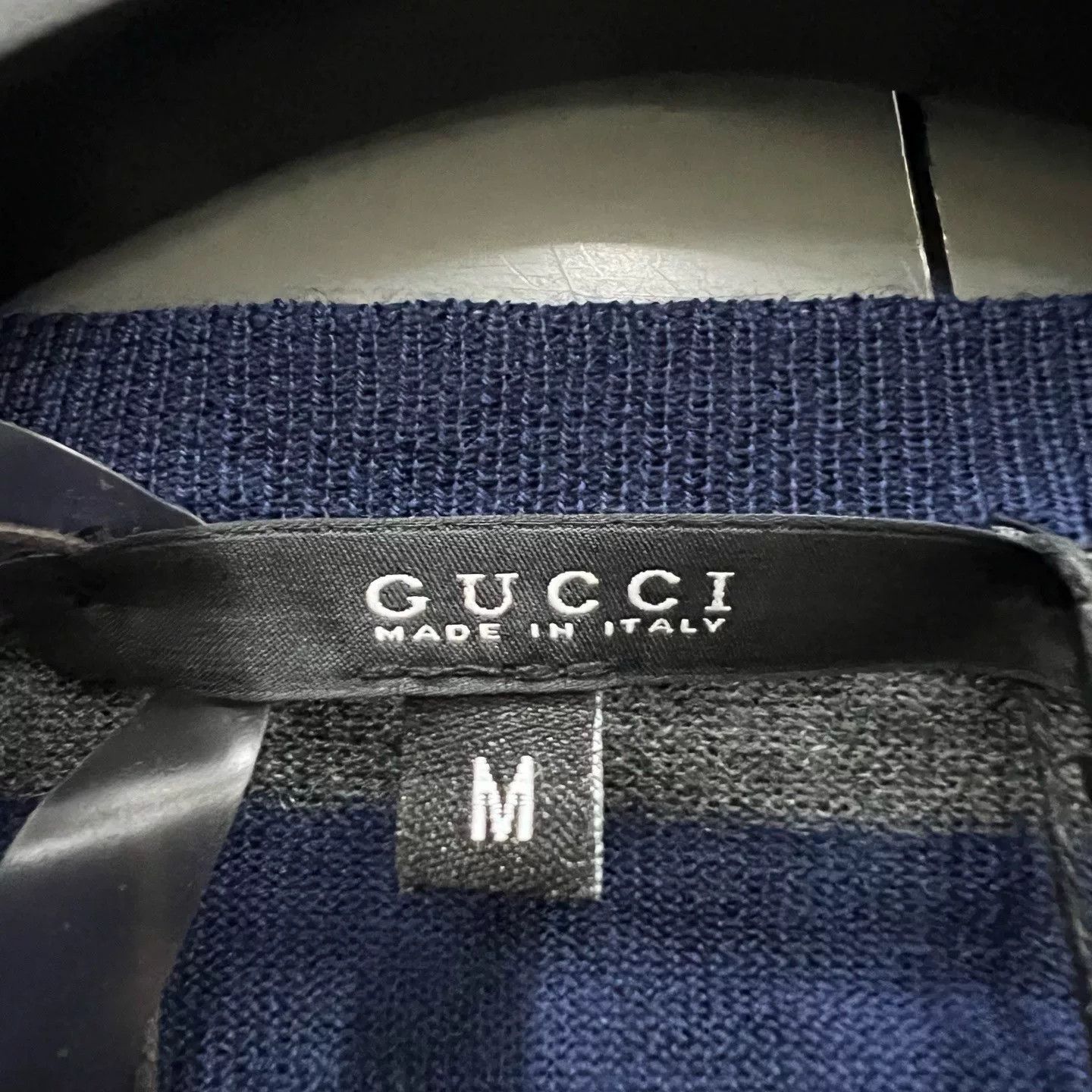 Gucci Gucci Stripe V-Neck Cashmere Sweater Size M Size US M / EU 48-50 / 2 - 4 Thumbnail