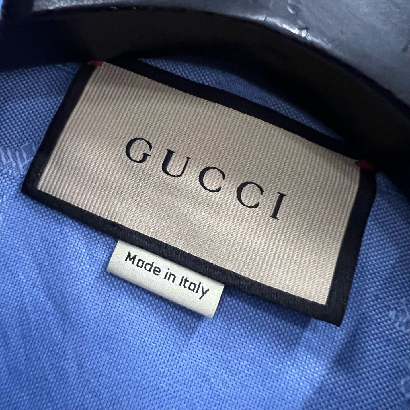 Gucci Gucci Blue Embroidered Logo Button Up Shirt Size S Size US S / EU 44-46 / 1 - 4 Thumbnail
