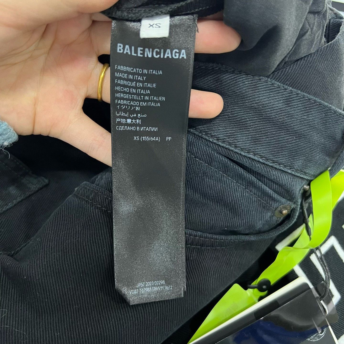 Balenciaga Balenciaga Logo Denim Jeans Size 28 Size US 28 / EU 44 - 5 Thumbnail