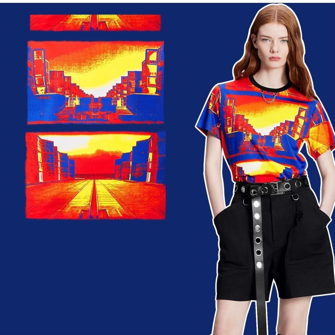 Louis Vuitton Louis Vuitton Sunset Graphic T-Shirt Size S Size US S / EU 44-46 / 1 - 2 Thumbnail