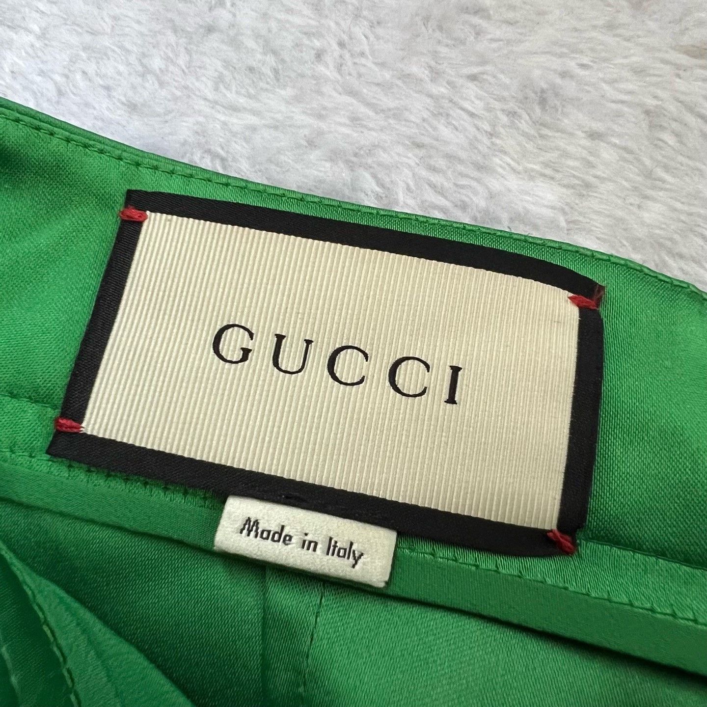 Gucci Gucci Green Stripe Satin Shorts Size 40 Size 27" / US 4 / IT 40 - 4 Thumbnail