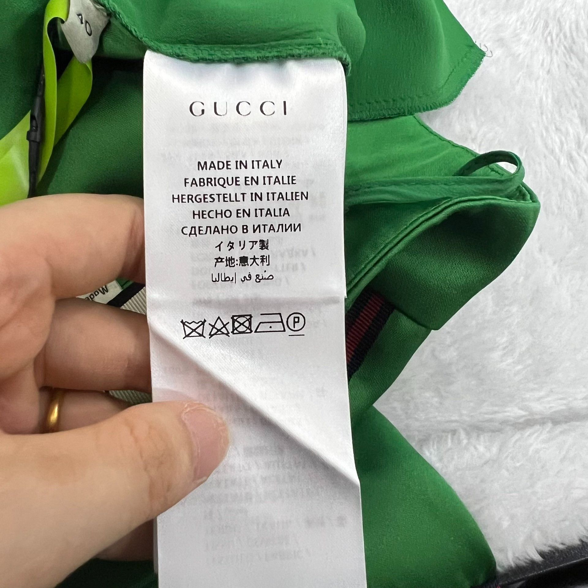 Gucci Gucci Green Stripe Satin Shorts Size 40 Size 27" / US 4 / IT 40 - 5 Thumbnail