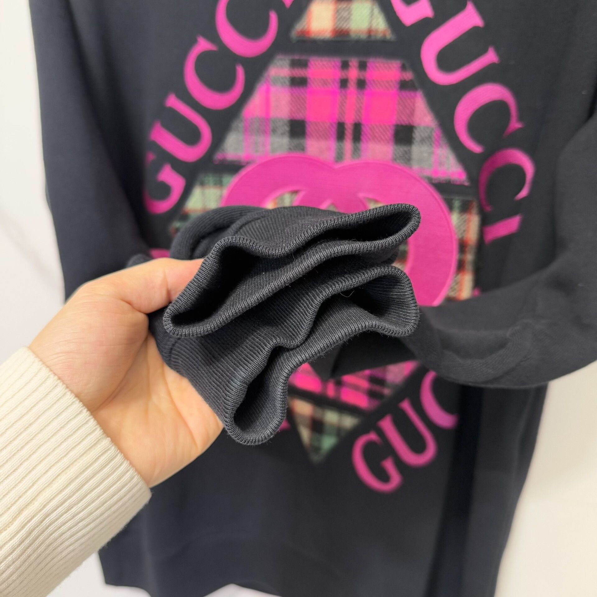 Gucci Gucci Pink Logo Sweatshirt Size M Size M / US 6-8 / IT 42-44 - 7 Thumbnail