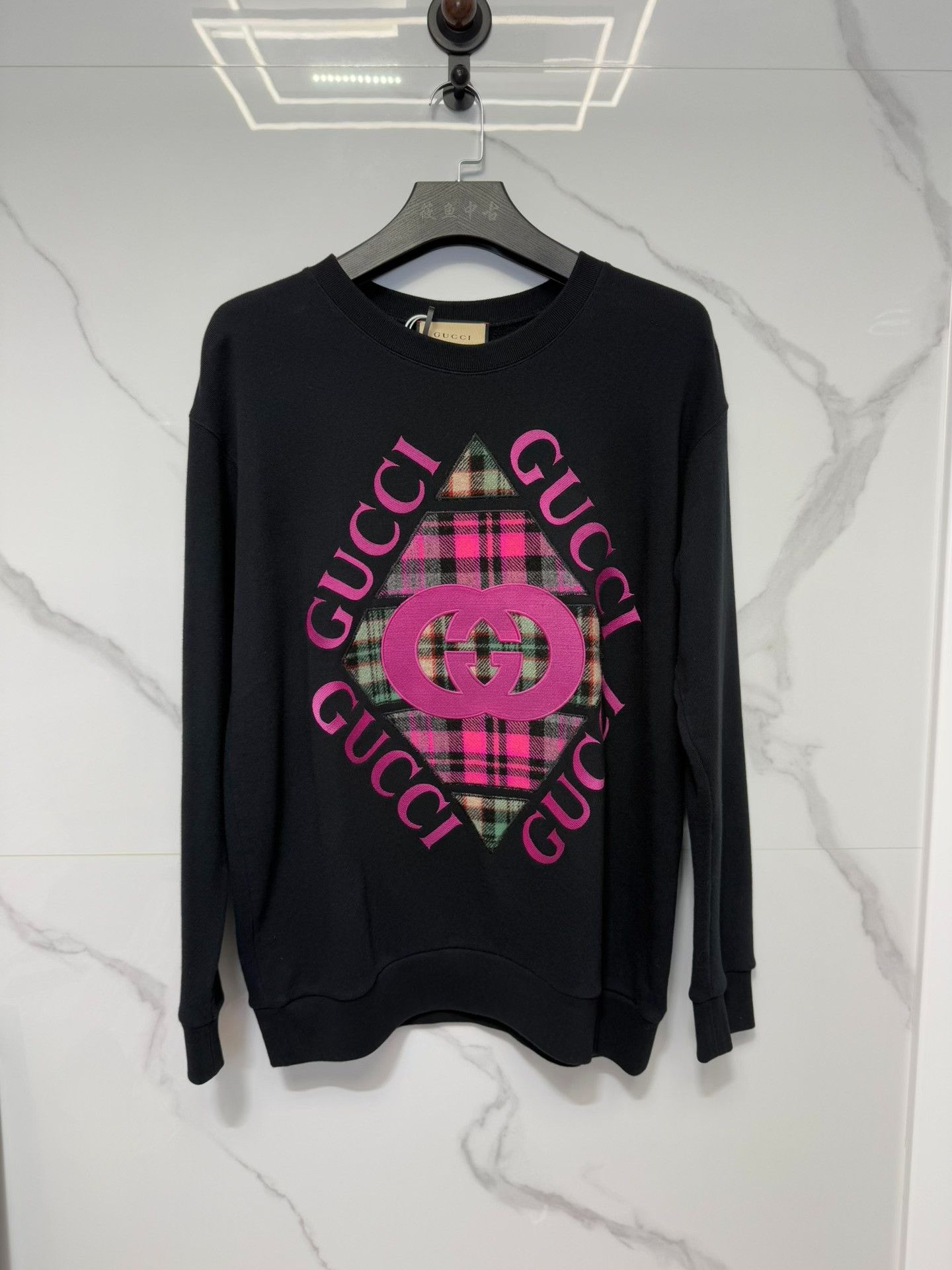 Gucci Gucci Pink Logo Sweatshirt Size M Size M / US 6-8 / IT 42-44 - 2 Thumbnail