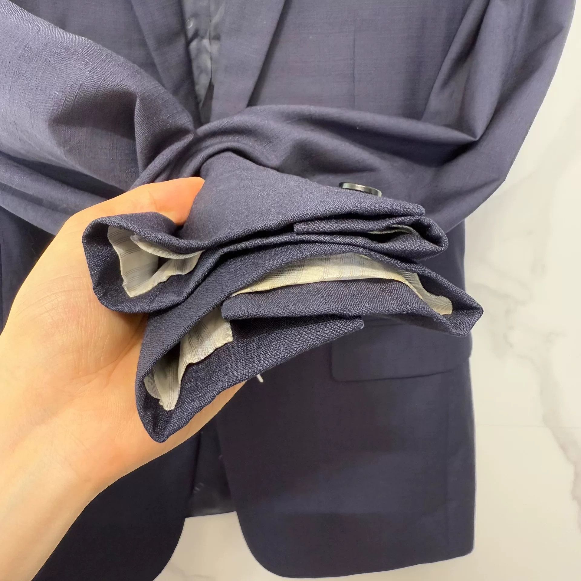 Dior Dior Navy Virgin Wool Blazer Size 36R Size 36R - 6 Thumbnail