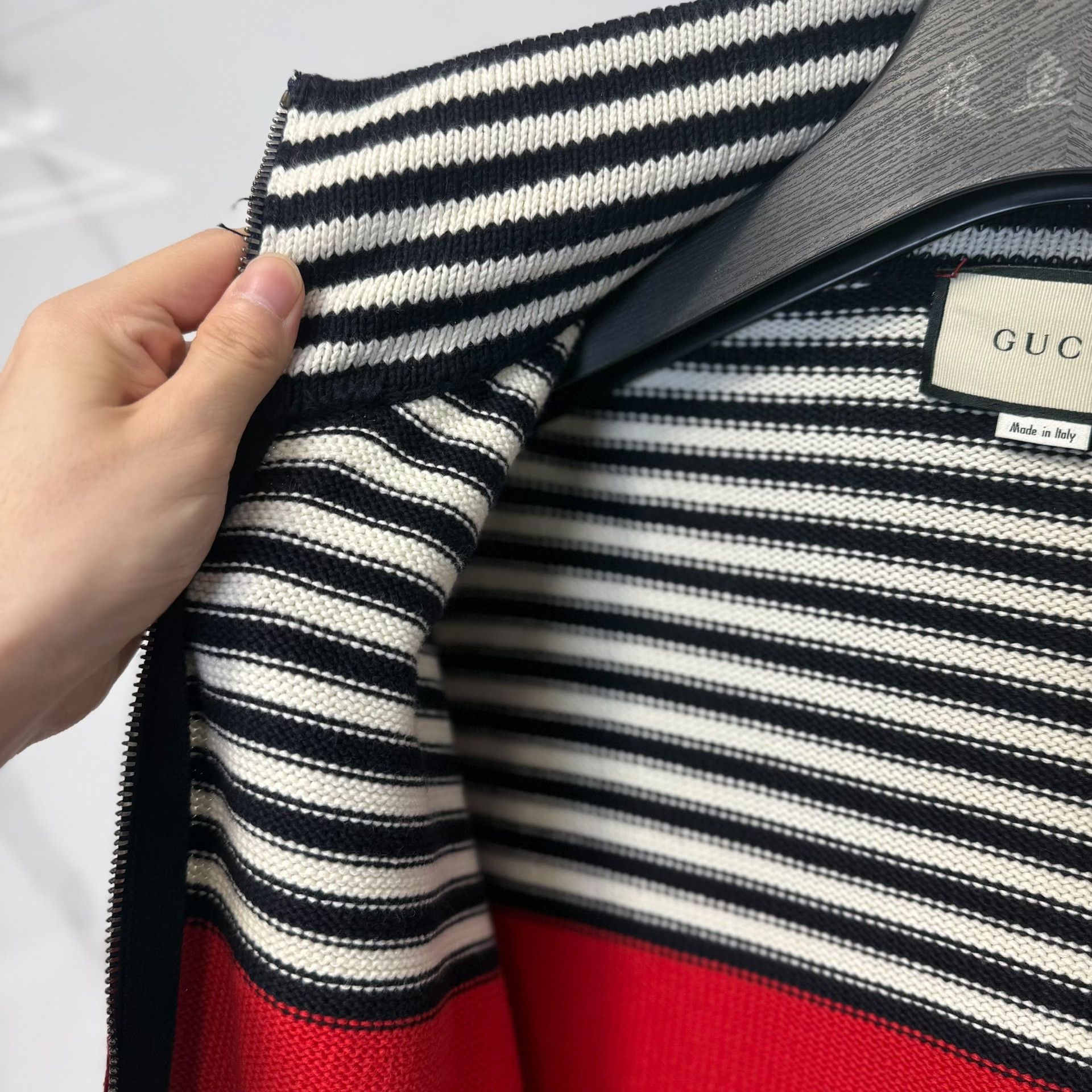 Gucci Gucci Monogram Knit Zip-Up Jacket Size S Size US S / EU 44-46 / 1 - 6 Thumbnail
