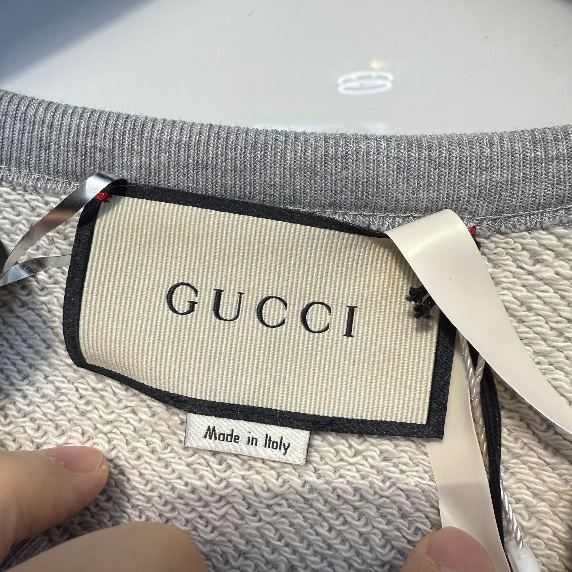 Gucci Gucci Logo Stripe Sweatshirt Size L Size US L / EU 52-54 / 3 - 4 Thumbnail
