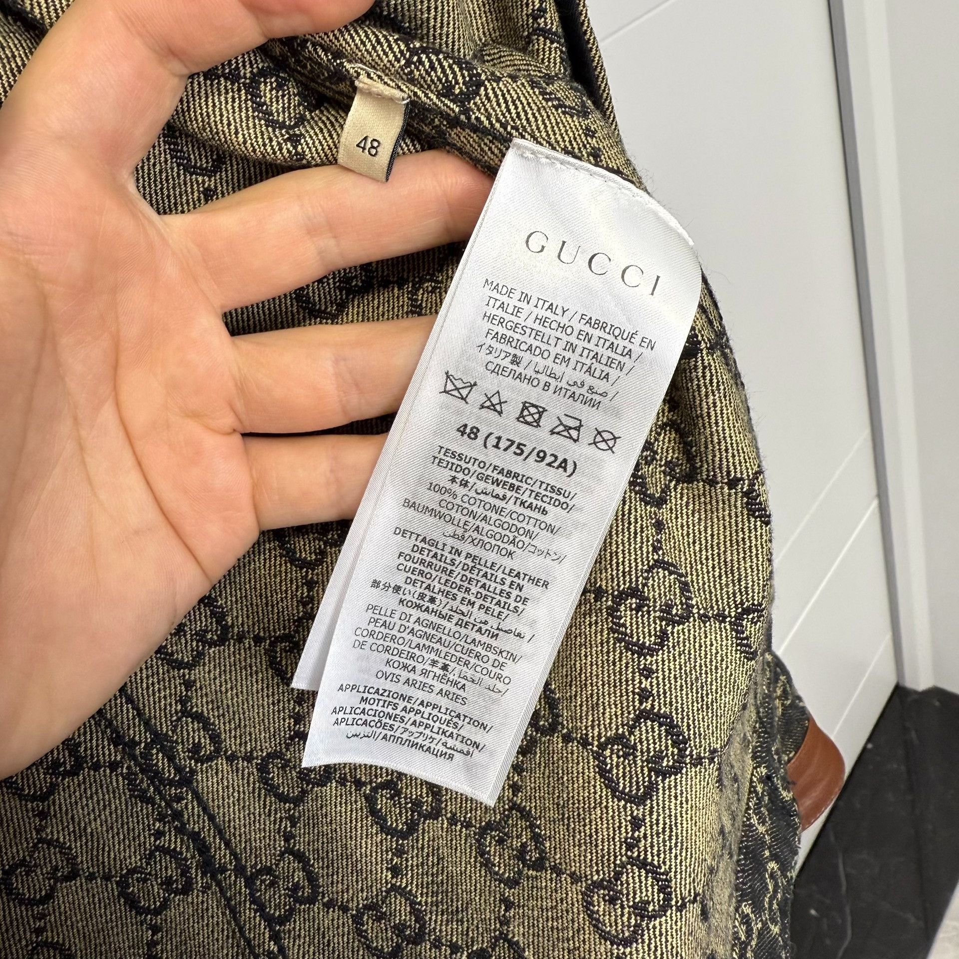 Gucci Gucci GG Monogram Denim Jacket Size M Size US M / EU 48-50 / 2 - 4 Thumbnail