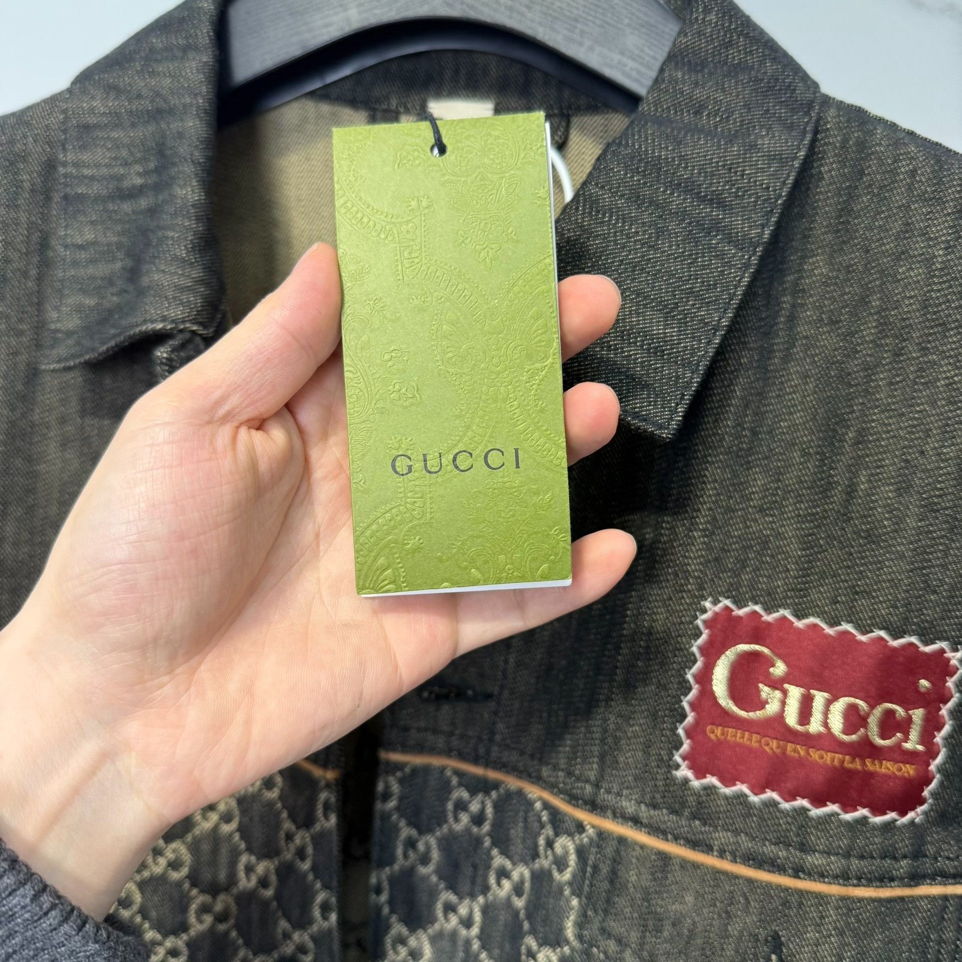 Gucci Gucci GG Monogram Denim Jacket Size M Size US M / EU 48-50 / 2 - 5 Thumbnail
