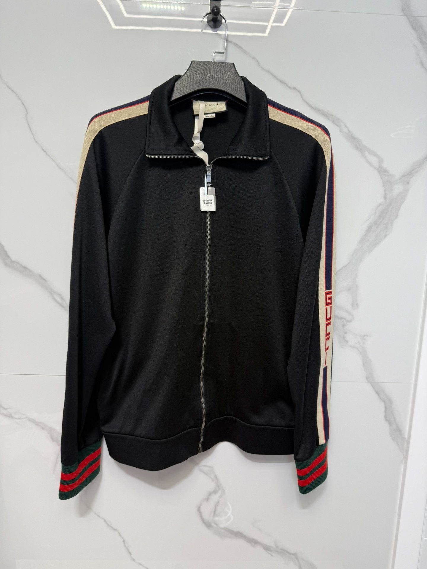 Gucci Gucci Logo Technical Jersey Jacket Size XL Size US XL / EU 56 / 4 - 2 Thumbnail