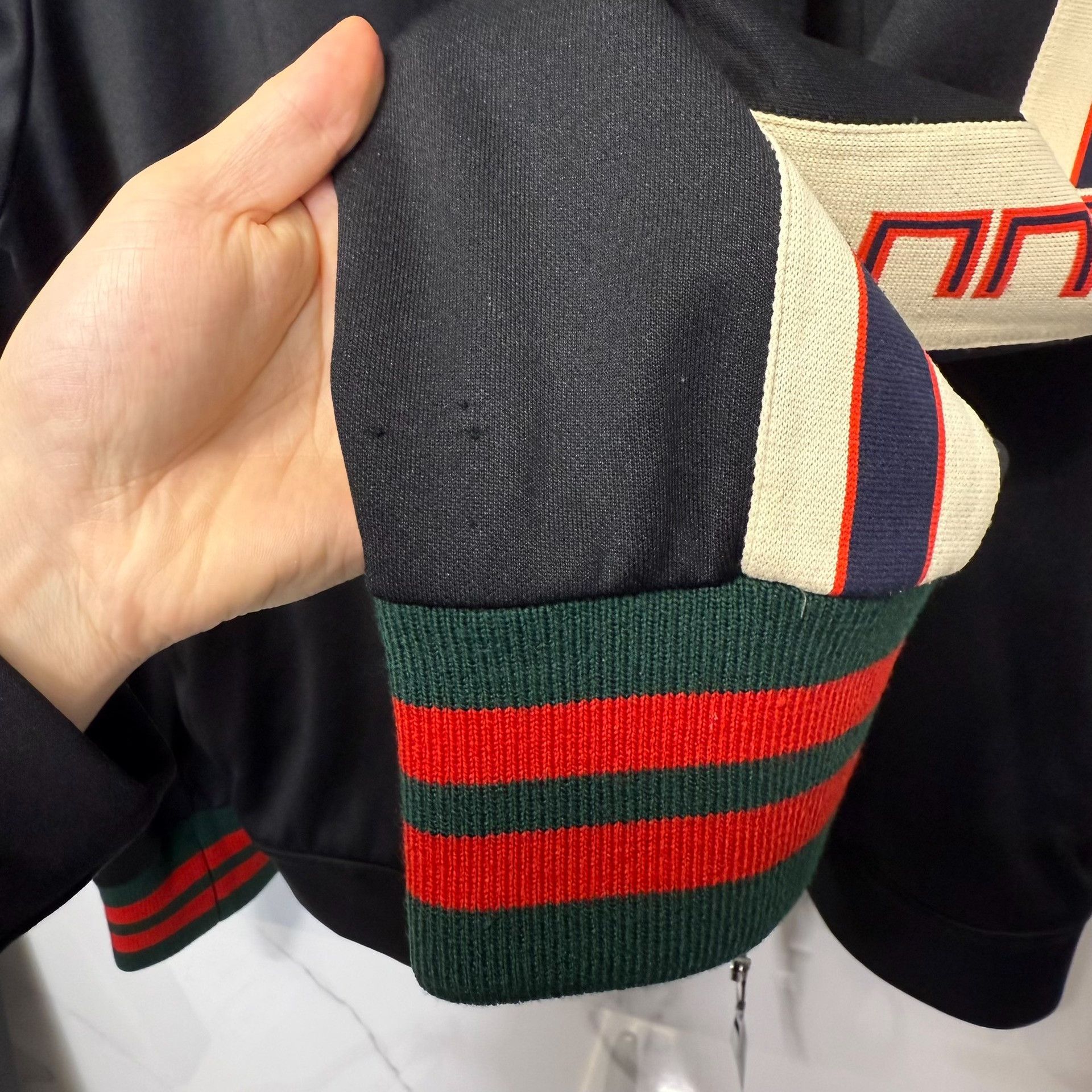 Gucci Gucci Logo Technical Jersey Jacket Size XL Size US XL / EU 56 / 4 - 9 Thumbnail