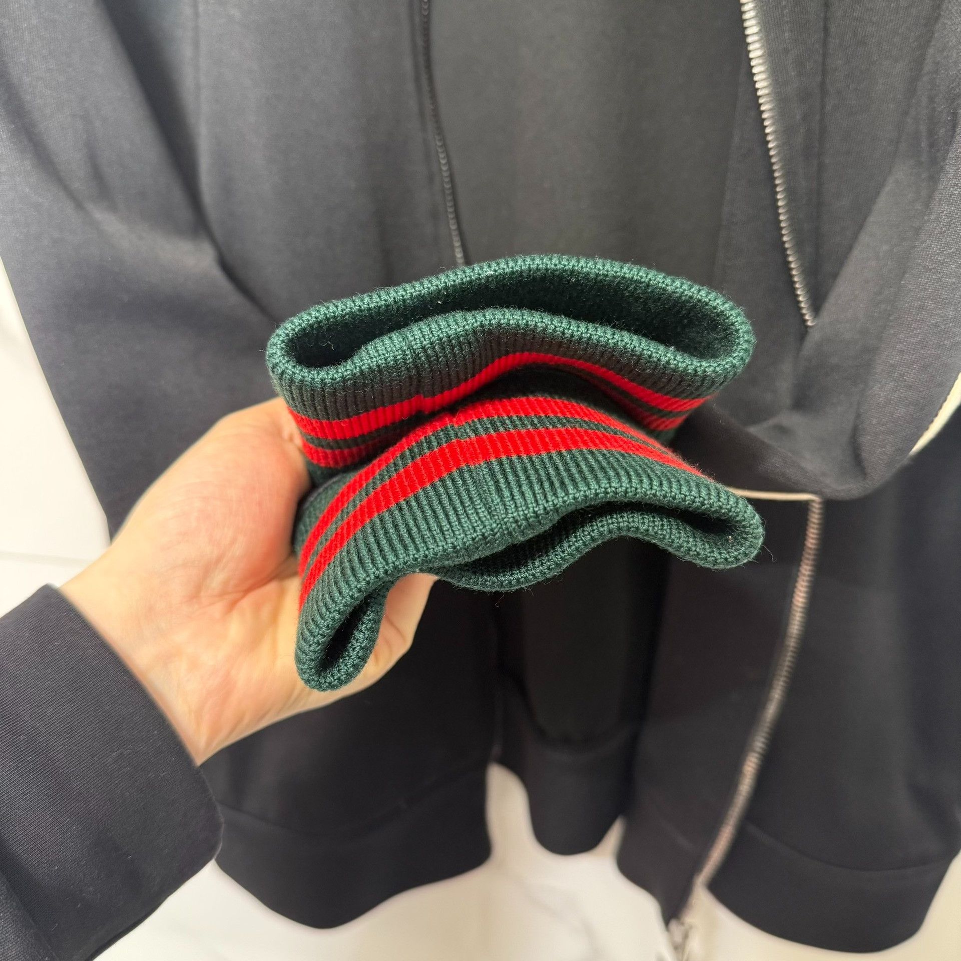 Gucci Gucci Logo Technical Jersey Jacket Size XL Size US XL / EU 56 / 4 - 5 Thumbnail