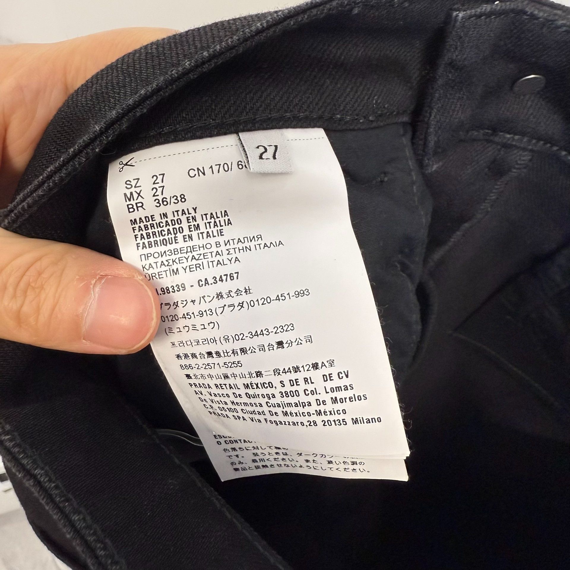 Prada Prada Black Casual Pants Size 27 Size US 27 - 5 Thumbnail