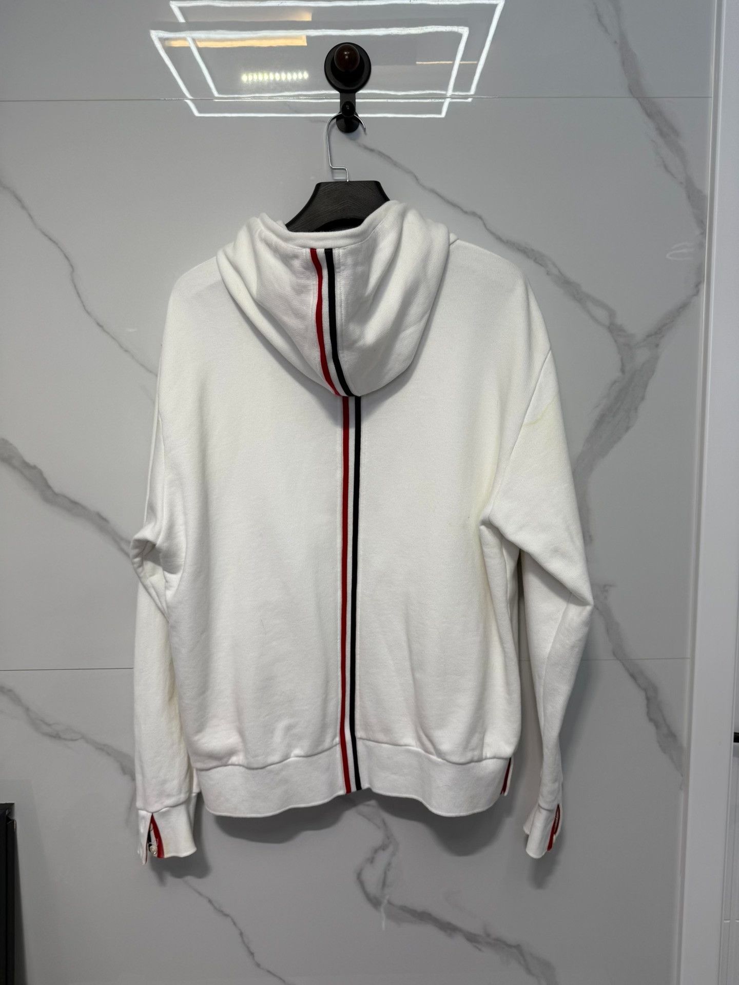 Thom Browne Thom Browne Signature Stripe Zip Hoodie Size 5 Size US XXL / EU 58 / 5 - 3 Thumbnail