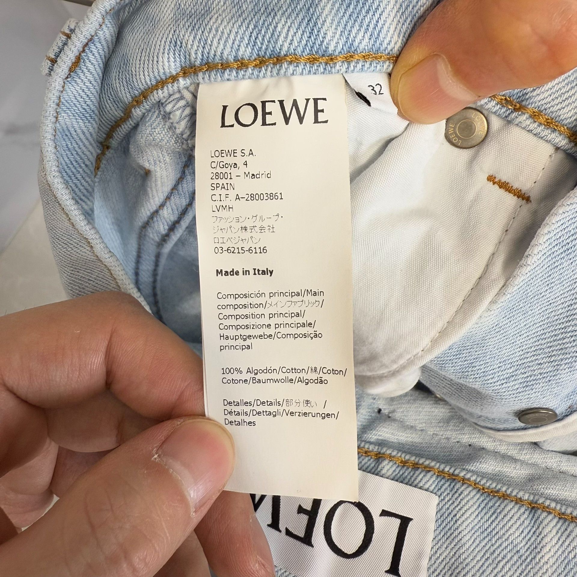 Loewe Loewe Light Blue Jeans Size 32 Size 26" / US 2 / IT 38 - 6 Thumbnail