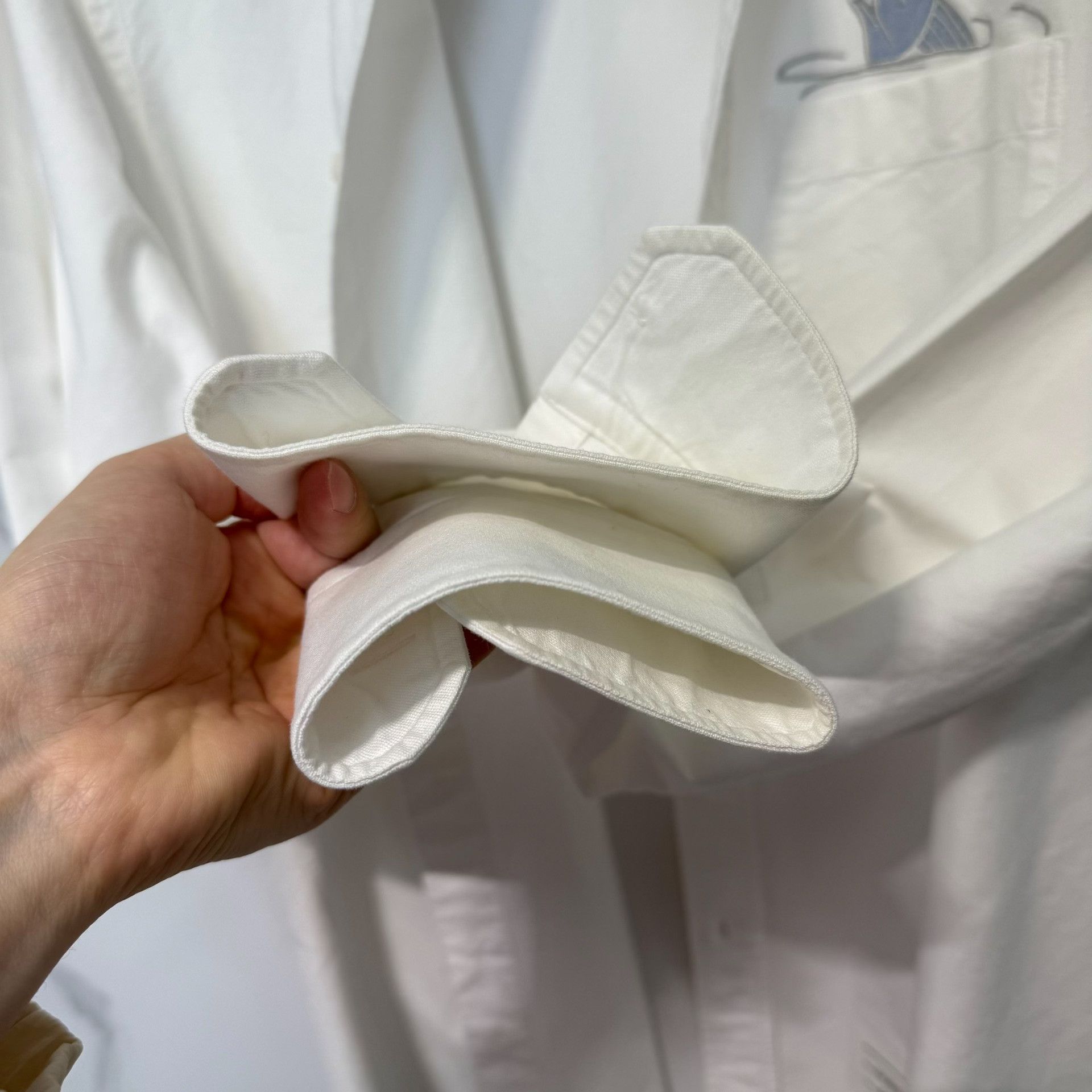 Thom Browne Thom Browne Fish Embroidery Button Up Shirt Size 4 Size US XL / EU 56 / 4 - 9 Thumbnail