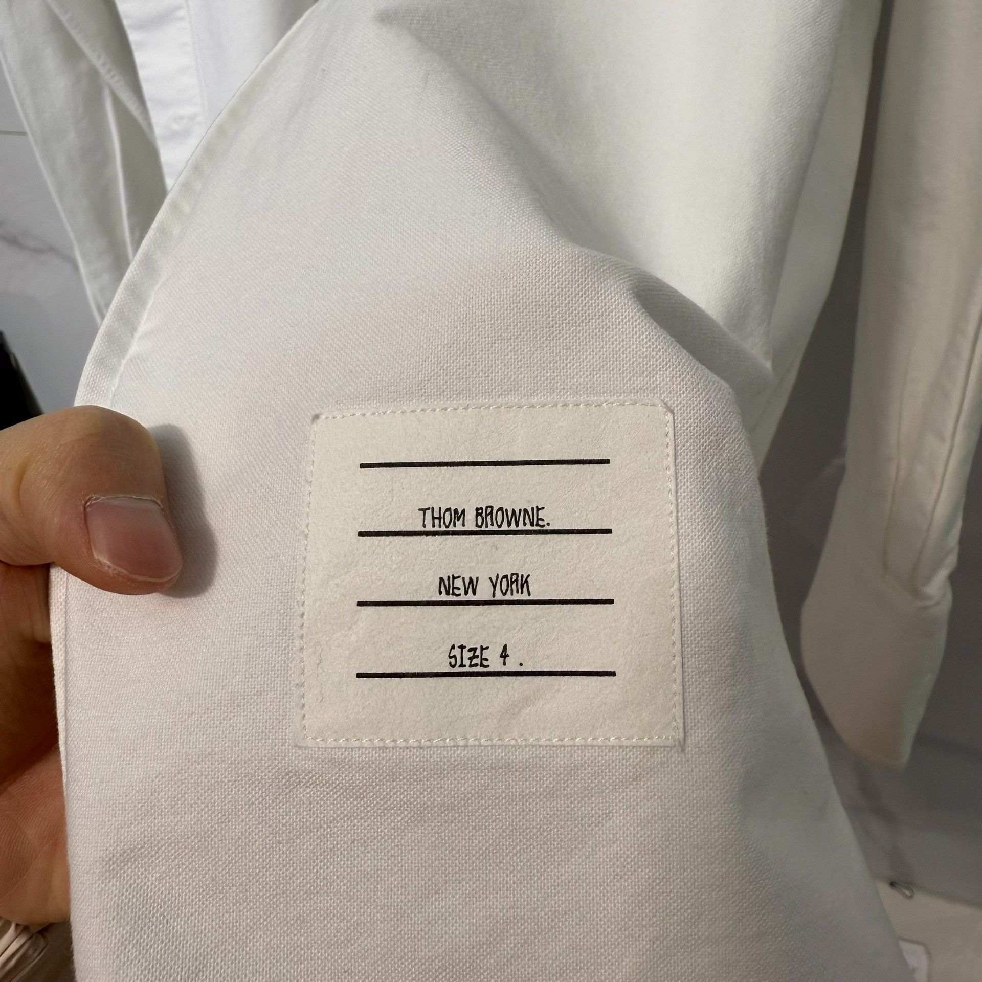 Thom Browne Thom Browne Fish Embroidery Button Up Shirt Size 4 Size US XL / EU 56 / 4 - 6 Thumbnail
