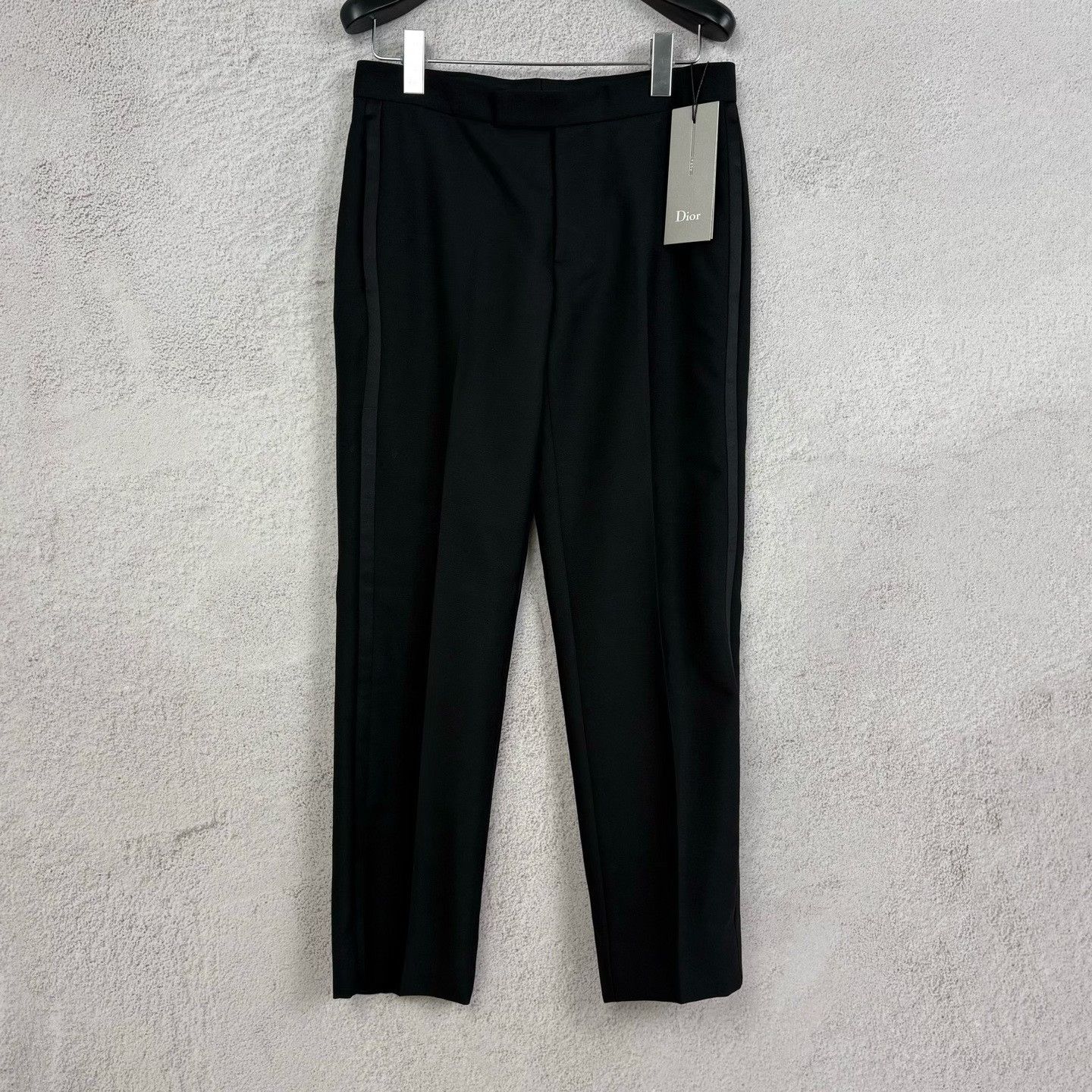 Dior Dior Black Wool Mohair Formal Trousers Size 28 Size 34R - 2 Thumbnail