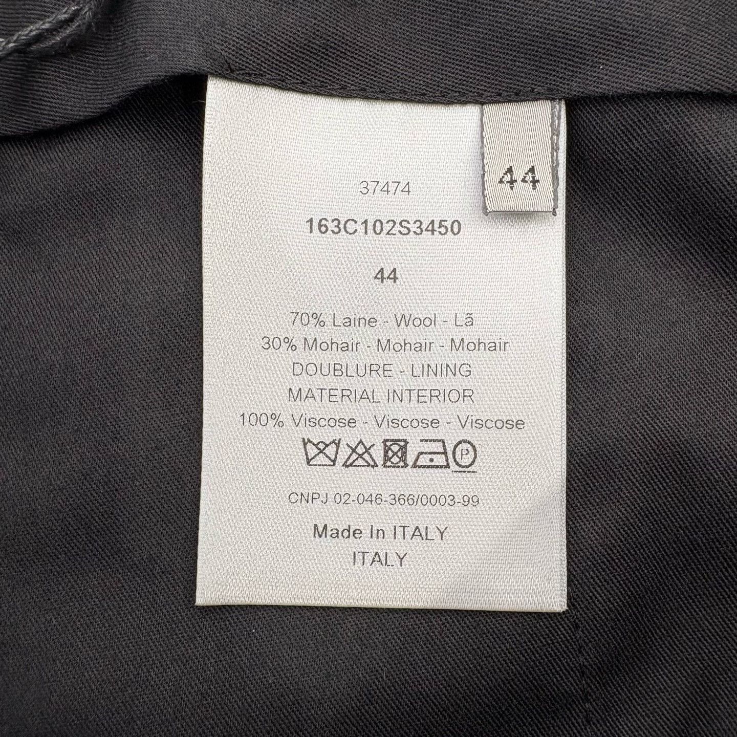 Dior Dior Black Wool Mohair Formal Trousers Size 28 Size 34R - 4 Thumbnail