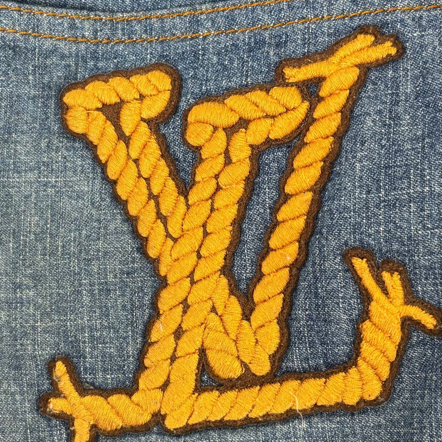 Louis Vuitton Louis Vuitton Rope Logo Denim Shorts US 29 Size US 29 - 8 Thumbnail