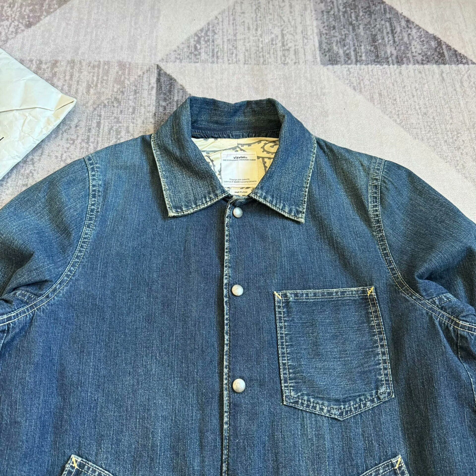 Visvim Visvim Damaged Indigo Outland Denim Jacket Size M Size US M / EU 48-50 / 2 - 3 Thumbnail