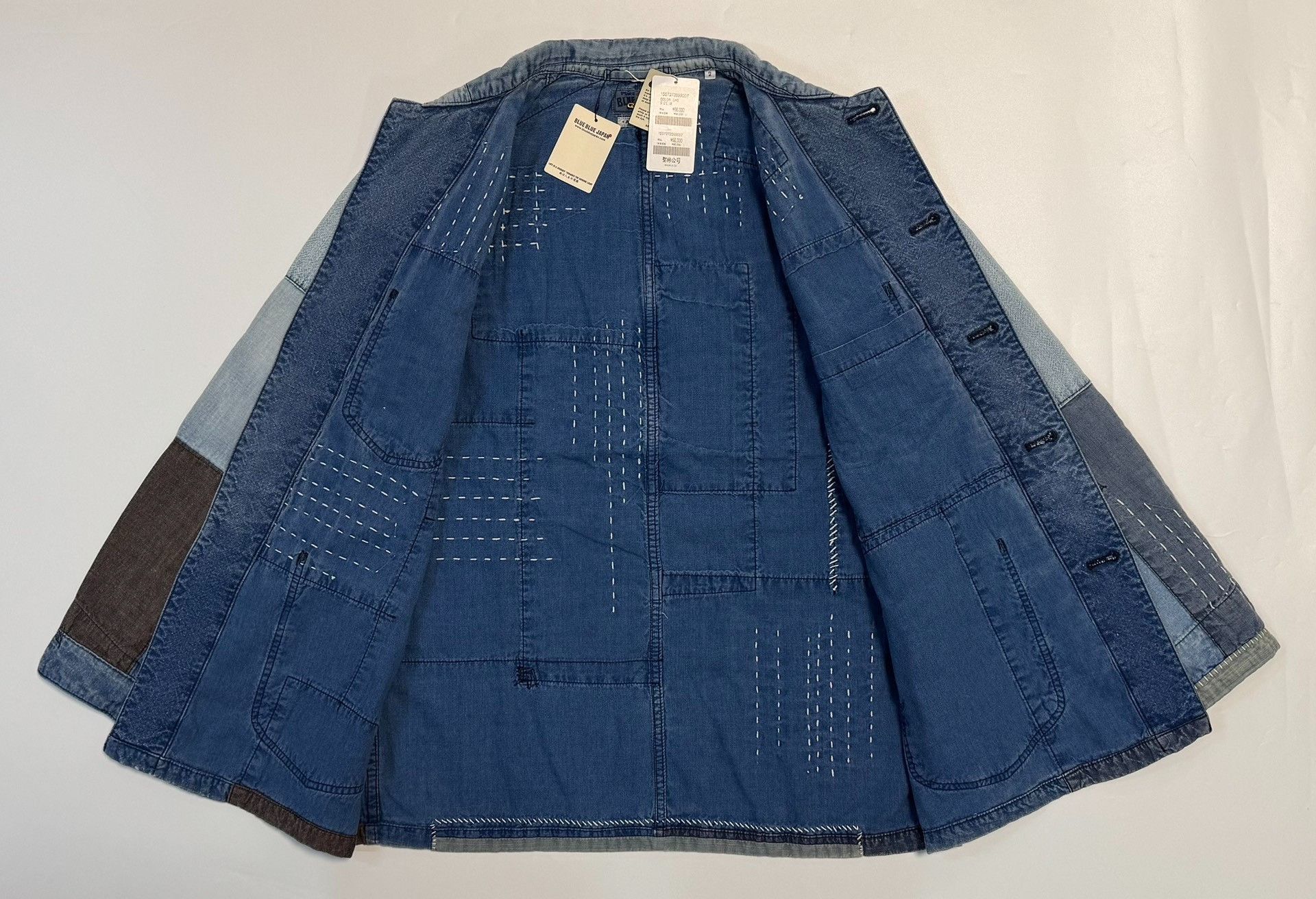 Blue Blue Japan BLUE BLUE JAPAN Patchwork Sashiko Denim Jacket Size M Size US M / EU 48-50 / 2 - 6 Thumbnail