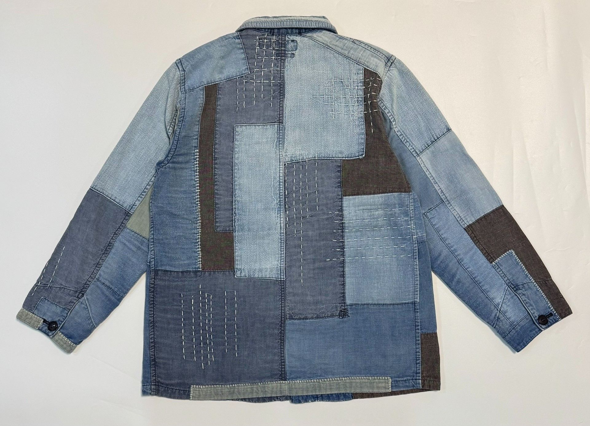 Blue Blue Japan BLUE BLUE JAPAN Patchwork Sashiko Denim Jacket Size M Size US M / EU 48-50 / 2 - 8 Thumbnail