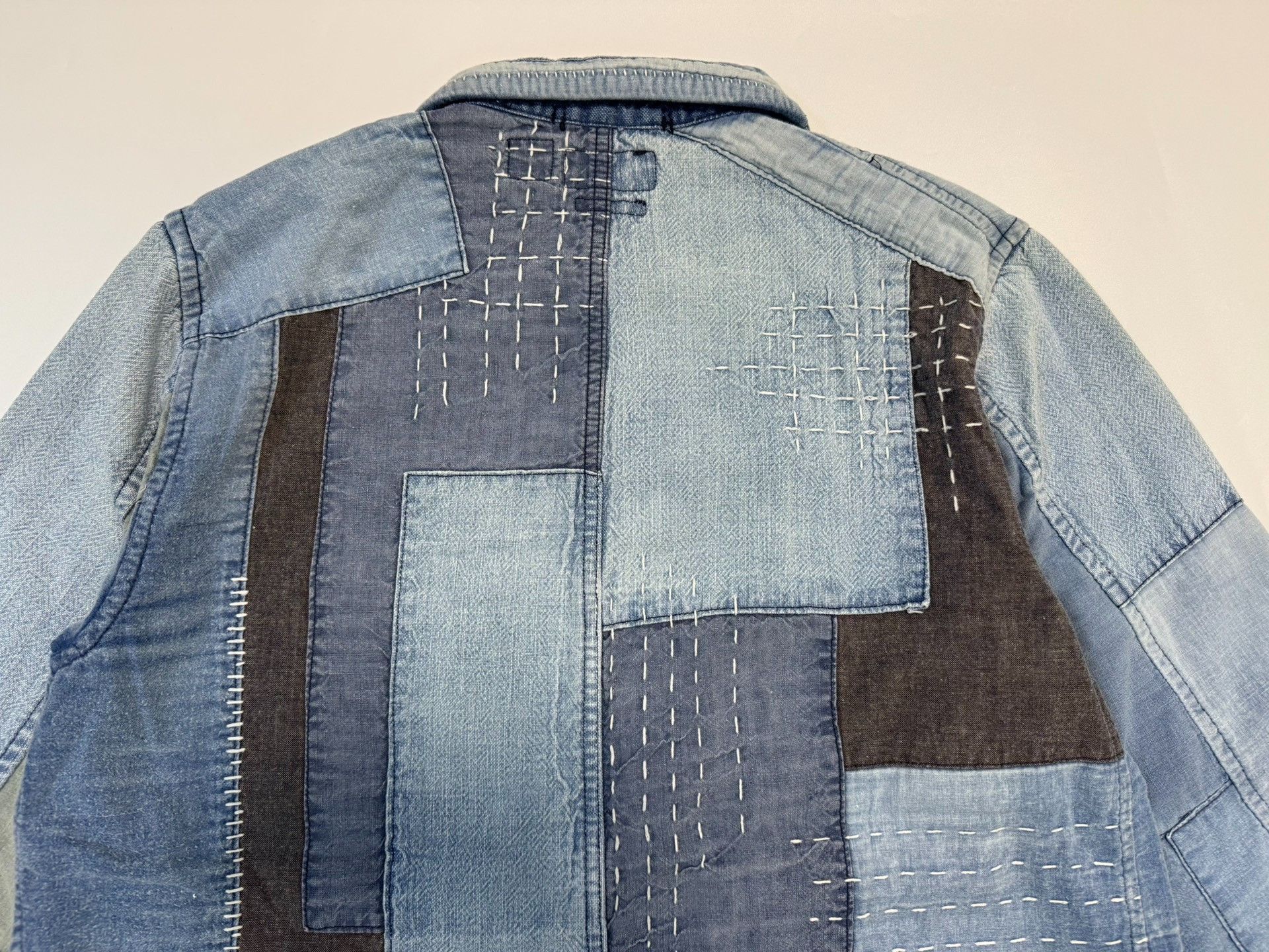 Blue Blue Japan BLUE BLUE JAPAN Patchwork Sashiko Denim Jacket Size M Size US M / EU 48-50 / 2 - 9 Thumbnail