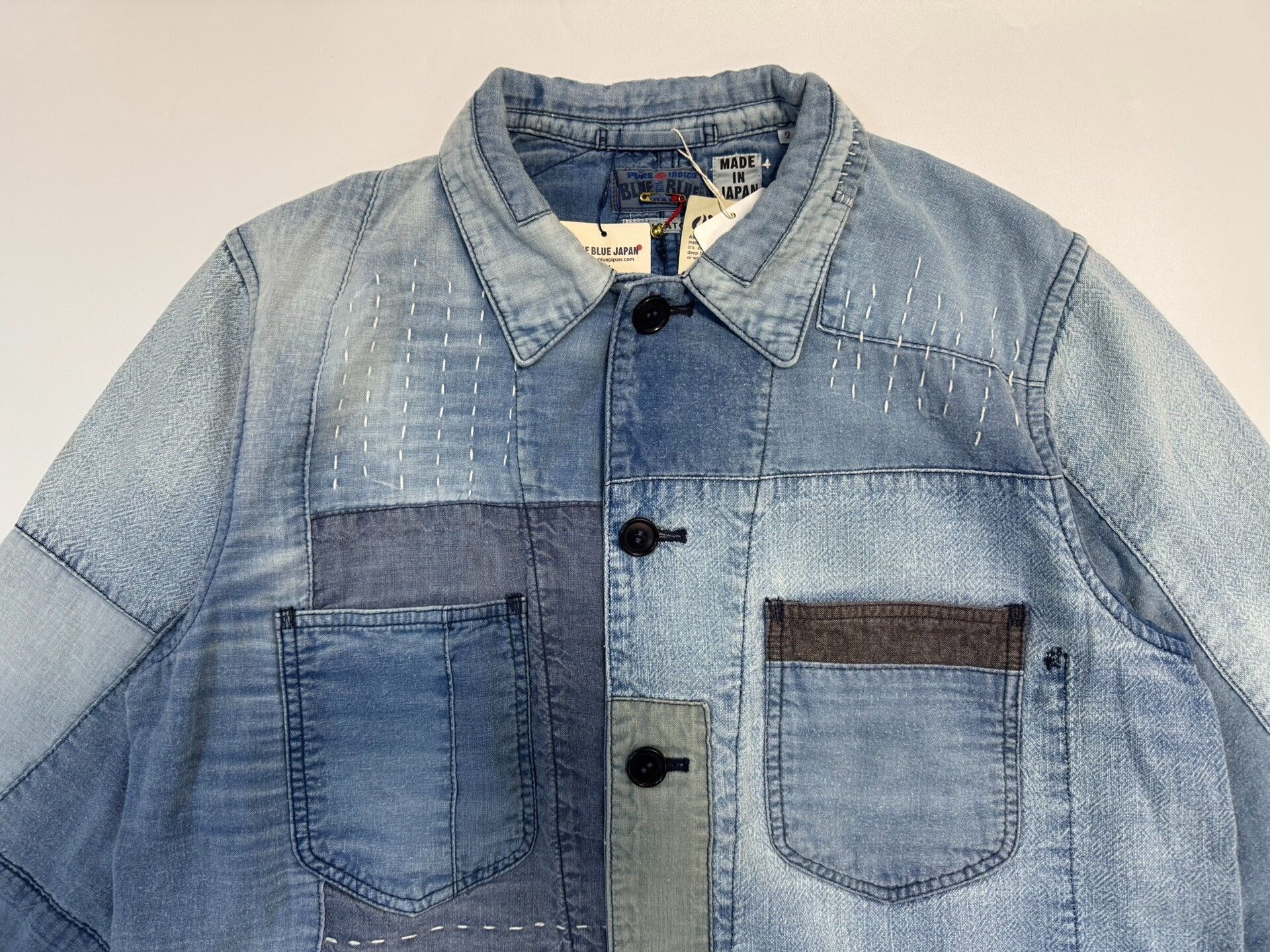 Blue Blue Japan BLUE BLUE JAPAN Patchwork Sashiko Denim Jacket Size M Size US M / EU 48-50 / 2 - 3 Thumbnail